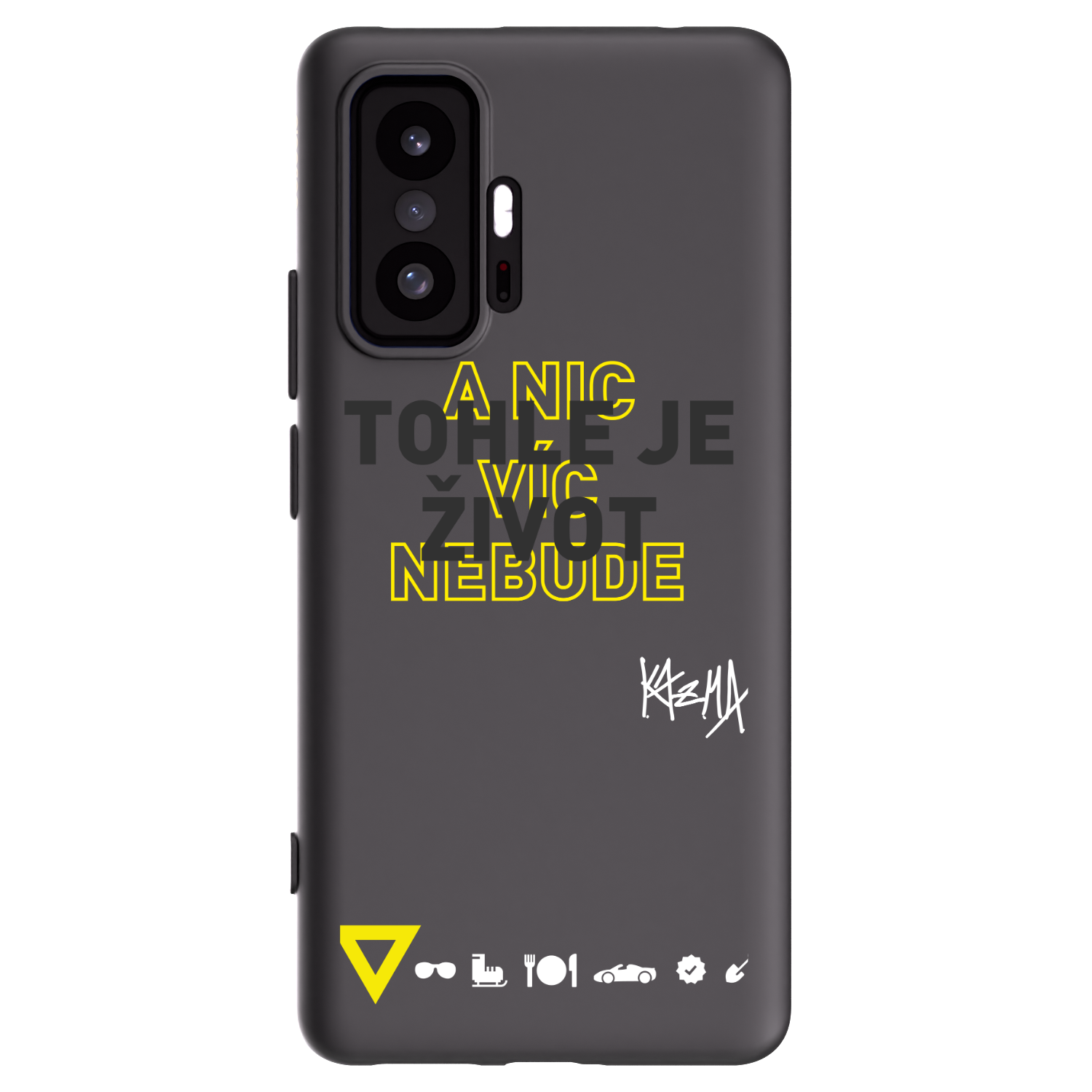 Picasee silikónový čierny obal pre Xiaomi 11T - Kazma - TOHLE JE ŽIVOT A NIC VÍC NEBUDE