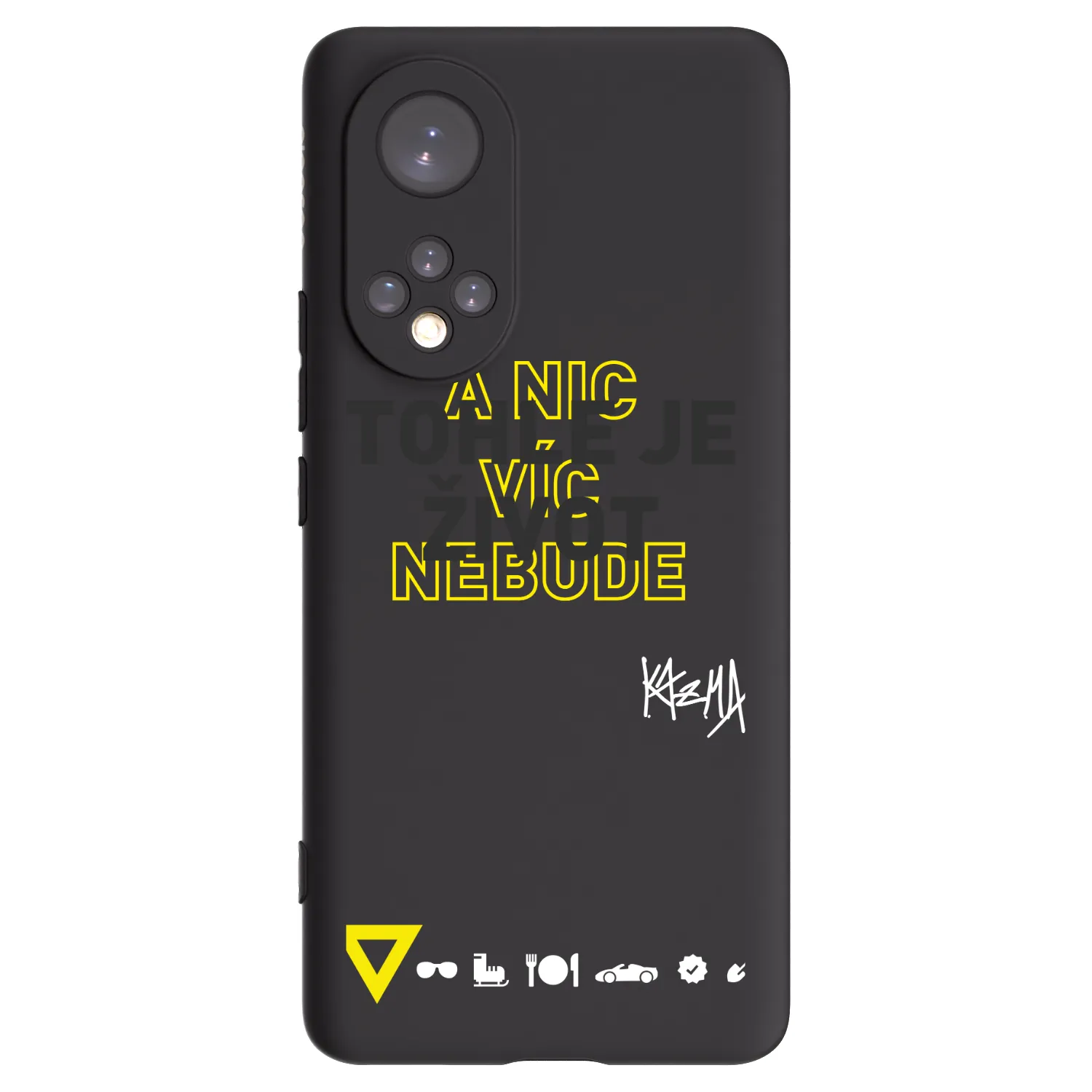 Picasee silikónový čierny obal pre Huawei Nova 9 - Kazma - TOHLE JE ŽIVOT A NIC VÍC NEBUDE