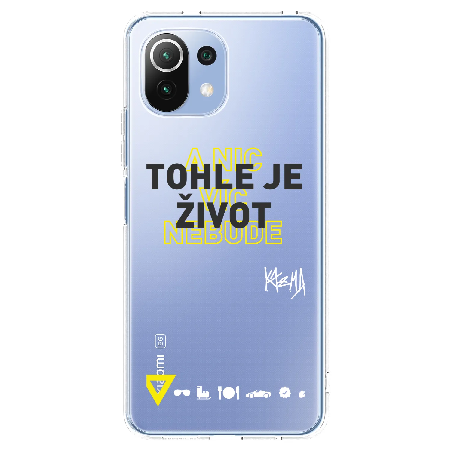 Picasee silikónový prehľadný obal pre Xiaomi 11 Lite 5G NE - Kazma - TOHLE JE ŽIVOT A NIC VÍC NEBUDE