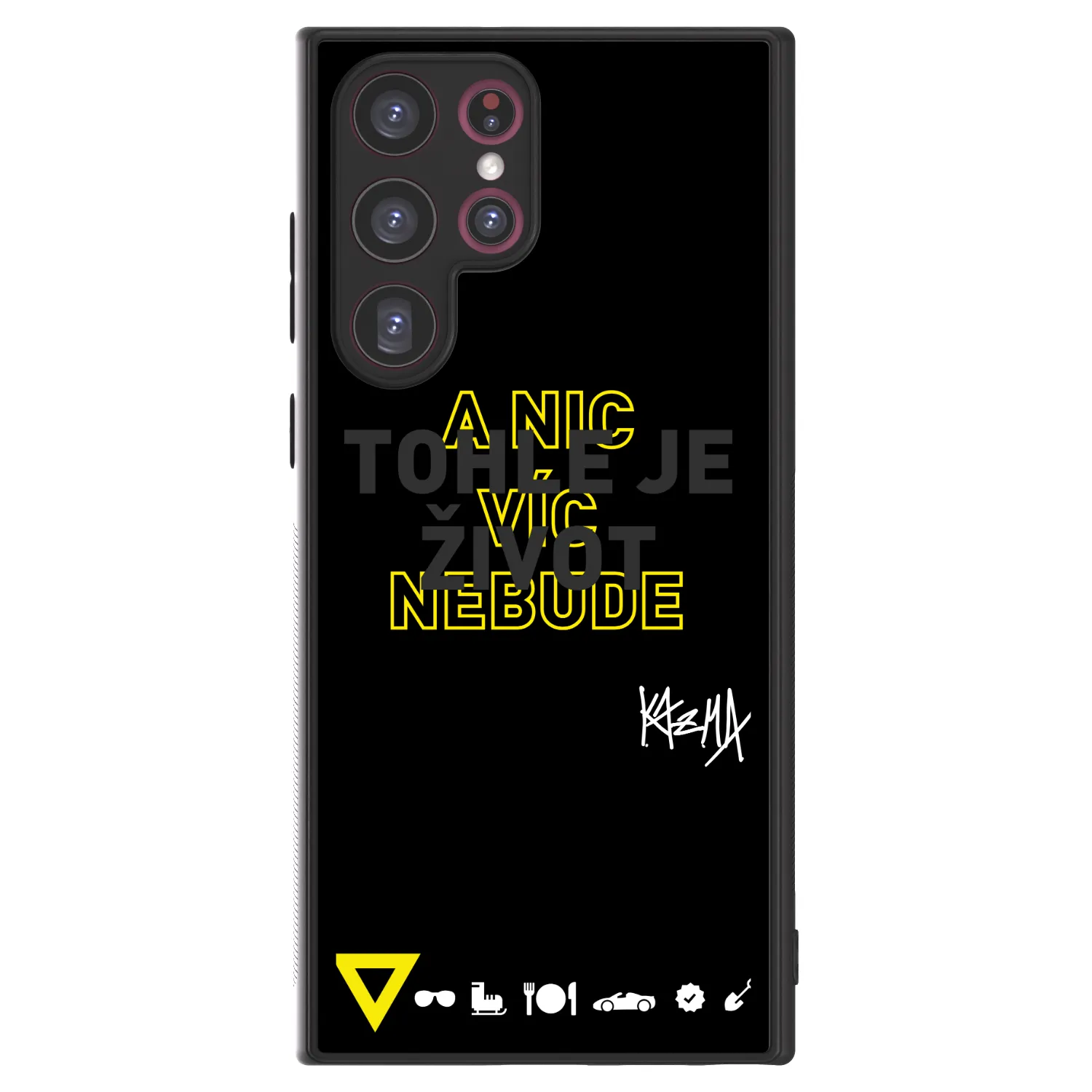 Picasee ULTIMATE CASE pro Samsung Galaxy S22 Ultra 5G - Kazma - TOHLE JE ŽIVOT A NIC VÍC NEBUDE