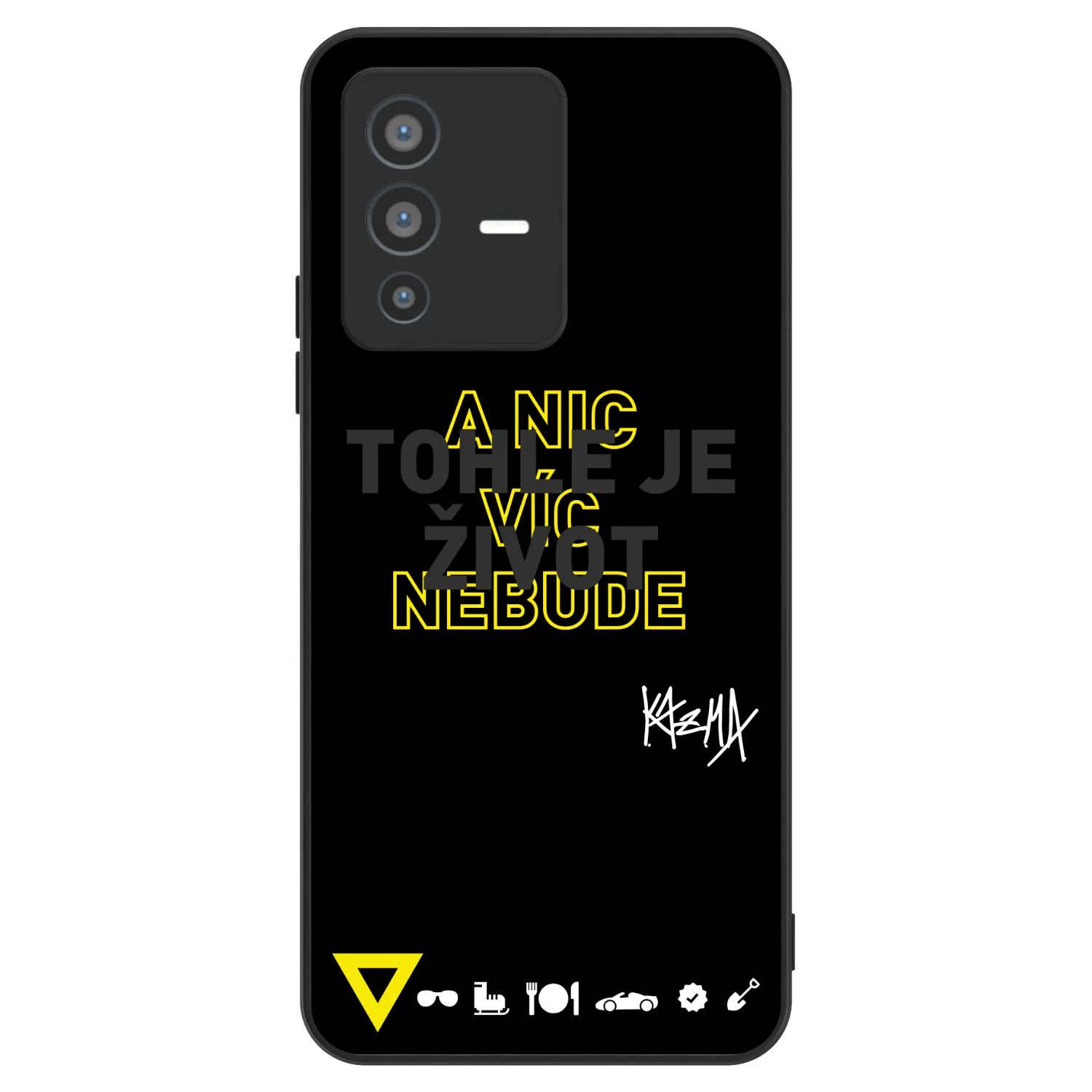 Picasee ULTIMATE CASE pro Vivo V23 5G - Kazma - TOHLE JE ŽIVOT A NIC VÍC NEBUDE