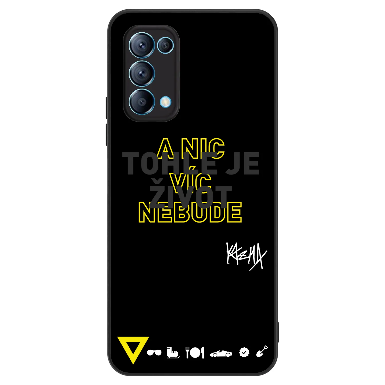 Picasee ULTIMATE CASE pro OPPO Reno 5 5G - Kazma - TOHLE JE ŽIVOT A NIC VÍC NEBUDE