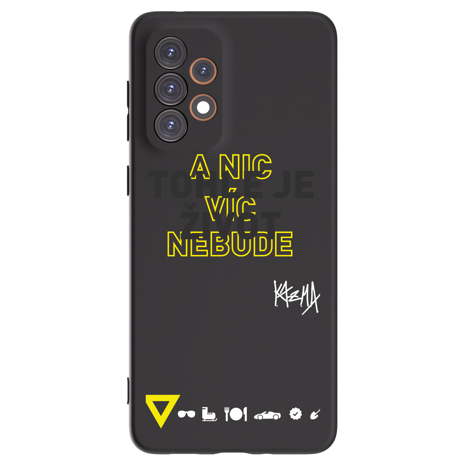 Picasee silikónový čierny obal pre Samsung Galaxy A33 5G A336 - Kazma - TOHLE JE ŽIVOT A NIC VÍC NEBUDE