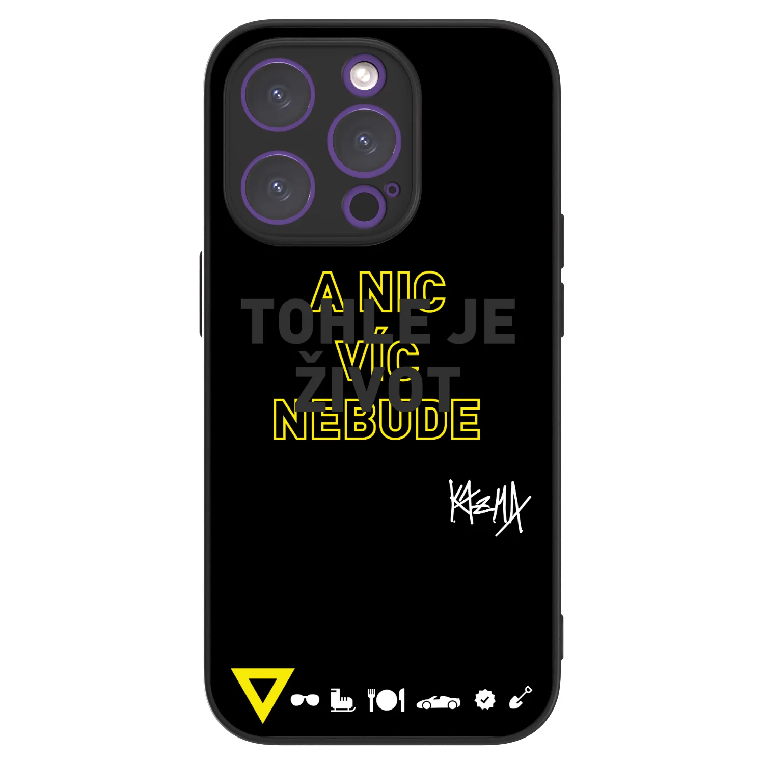 Picasee ULTIMATE CASE pro Apple iPhone 14 Pro - Kazma - TOHLE JE ŽIVOT A NIC VÍC NEBUDE