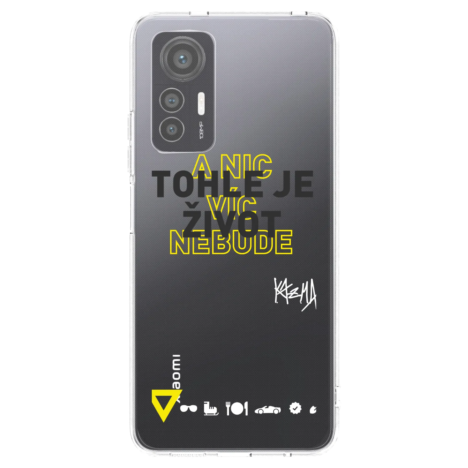Picasee silikónový prehľadný obal pre Xiaomi 12 Lite - Kazma - TOHLE JE ŽIVOT A NIC VÍC NEBUDE
