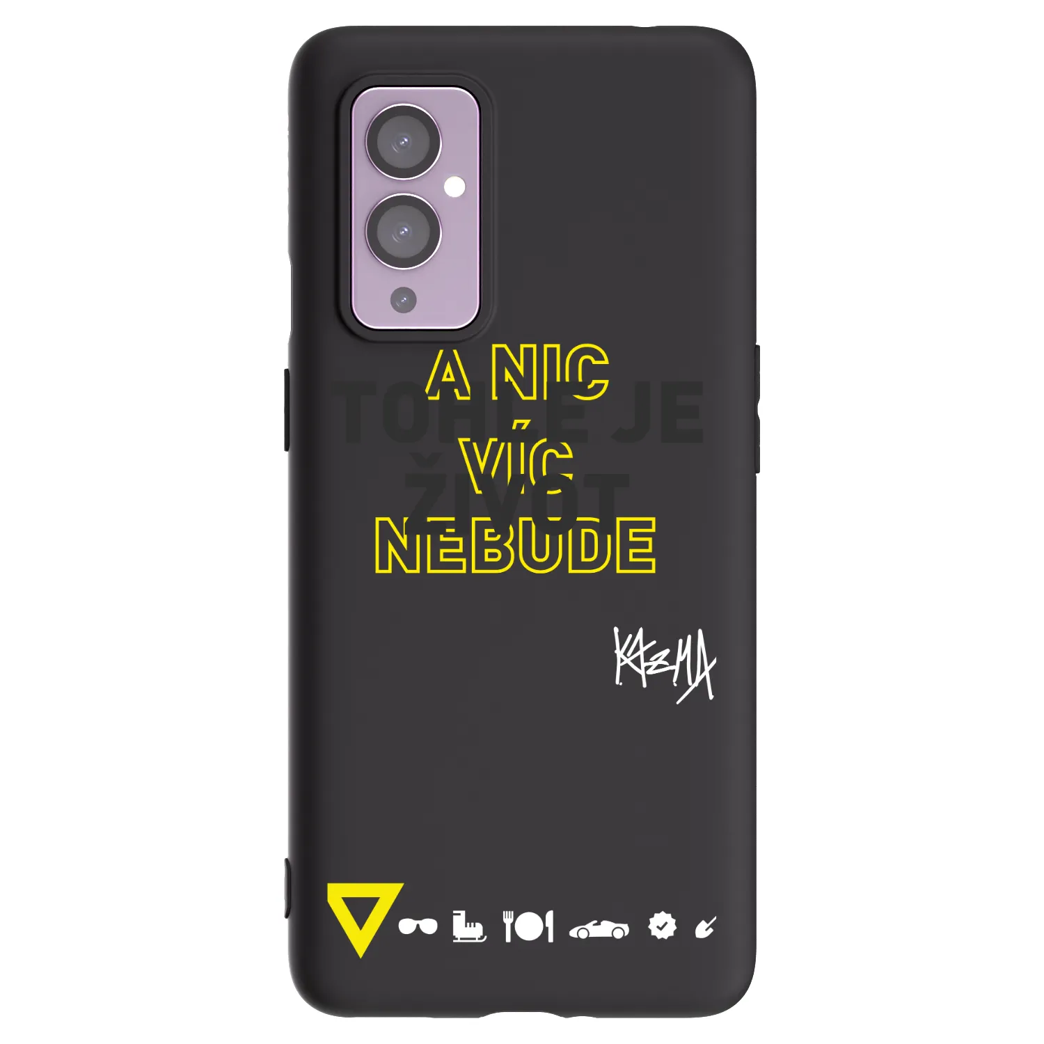 Picasee silikónový čierny obal pre OnePlus 9 - Kazma - TOHLE JE ŽIVOT A NIC VÍC NEBUDE