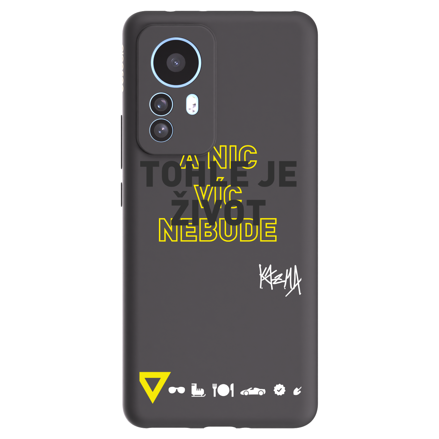 Picasee silikónový čierny obal pre Xiaomi 12T - Kazma - TOHLE JE ŽIVOT A NIC VÍC NEBUDE