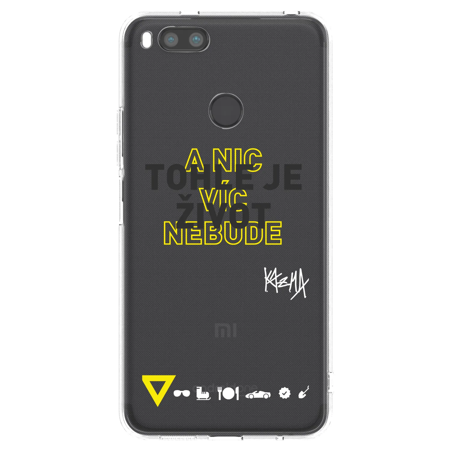 Picasee silikónový prehľadný obal pre Xiaomi Redmi A1 - Kazma - TOHLE JE ŽIVOT A NIC VÍC NEBUDE