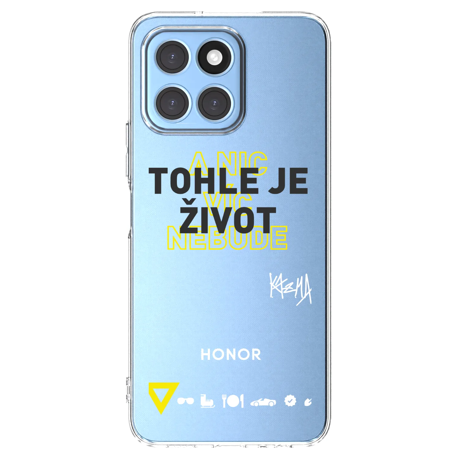 Picasee silikónový prehľadný obal pre Honor X6 - Kazma - TOHLE JE ŽIVOT A NIC VÍC NEBUDE