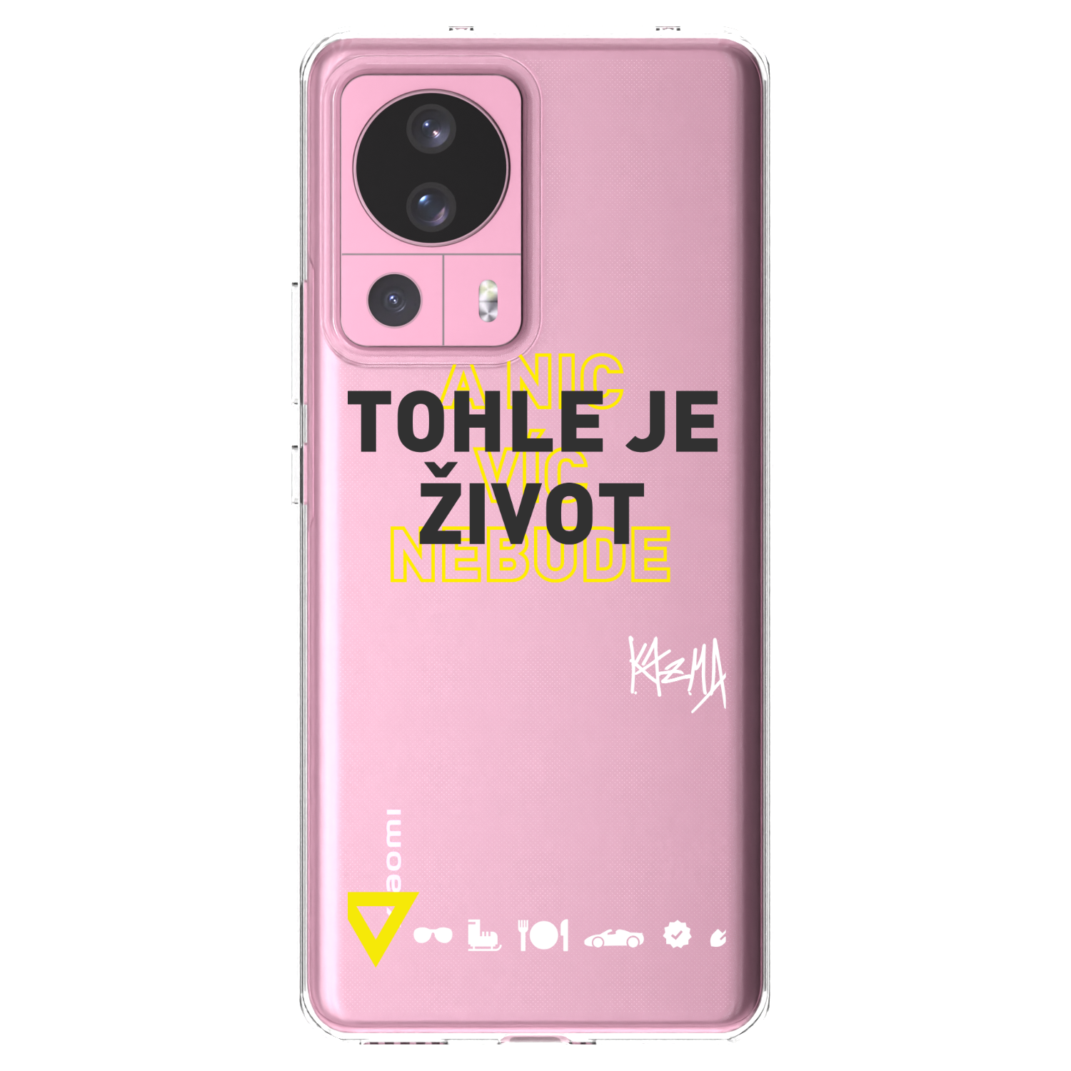 Picasee silikónový prehľadný obal pre Xiaomi 13 Lite - Kazma - TOHLE JE ŽIVOT A NIC VÍC NEBUDE