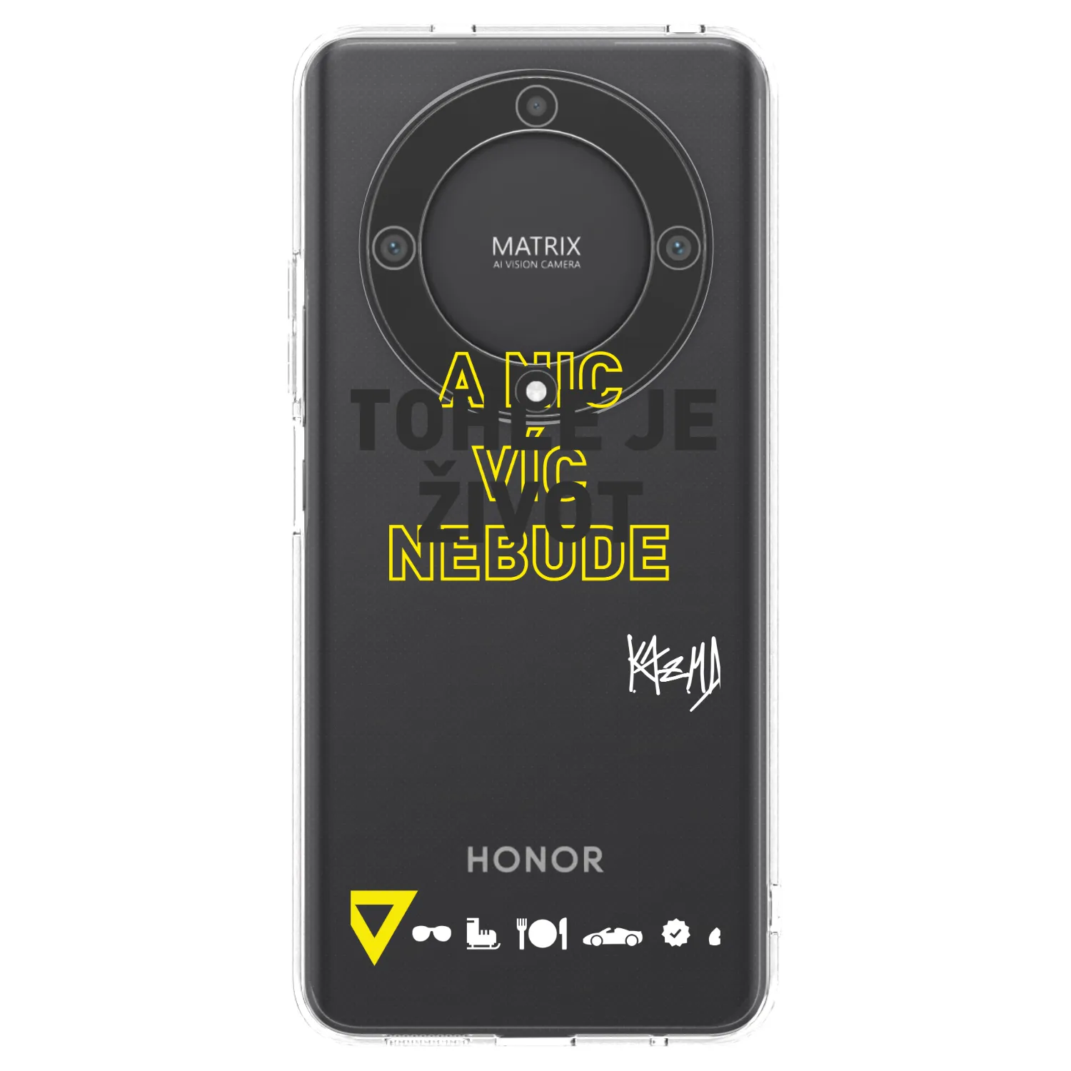 Picasee silikónový prehľadný obal pre Honor Magic5 Lite 5G - Kazma - TOHLE JE ŽIVOT A NIC VÍC NEBUDE