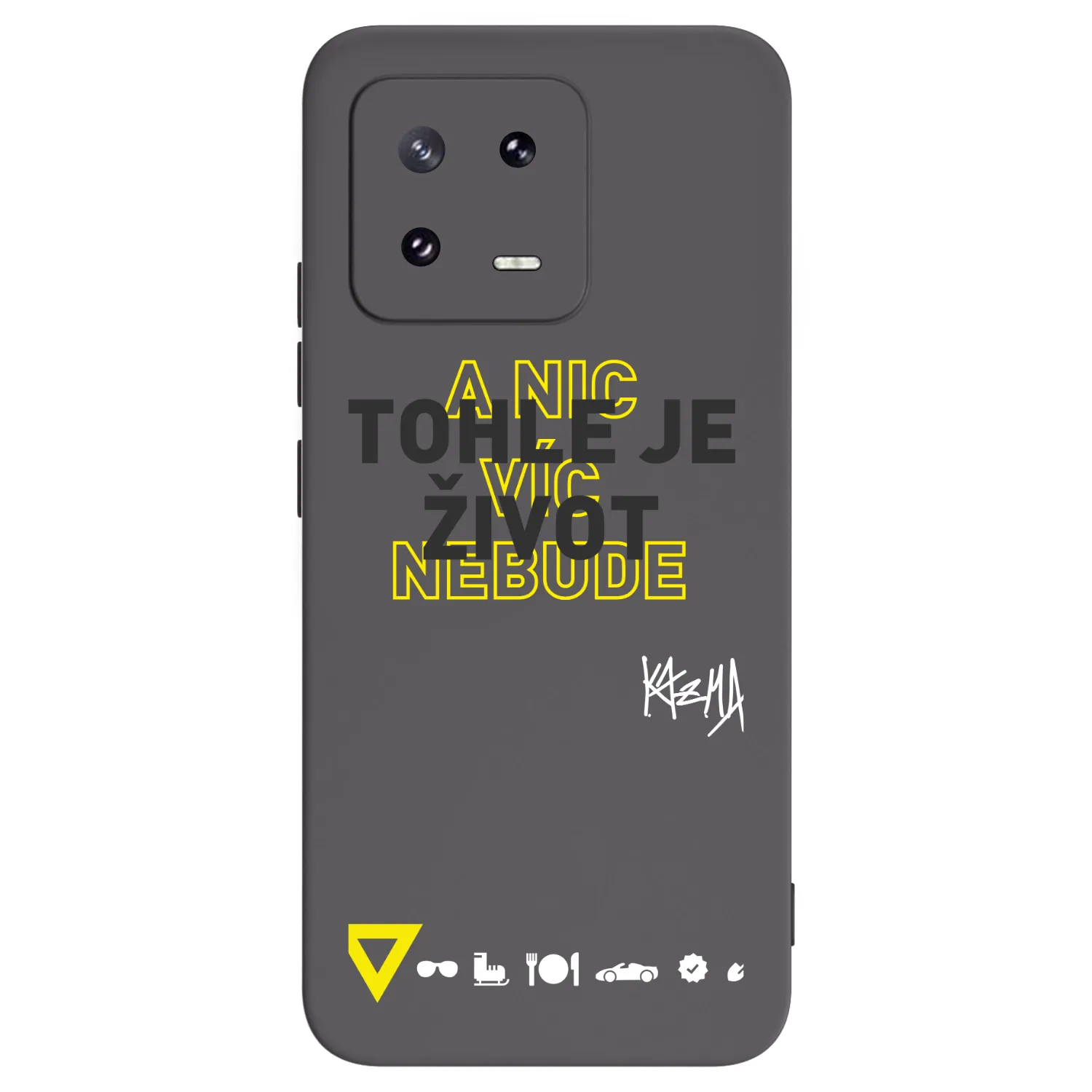 Picasee silikónový čierny obal pre Xiaomi 13 Pro - Kazma - TOHLE JE ŽIVOT A NIC VÍC NEBUDE