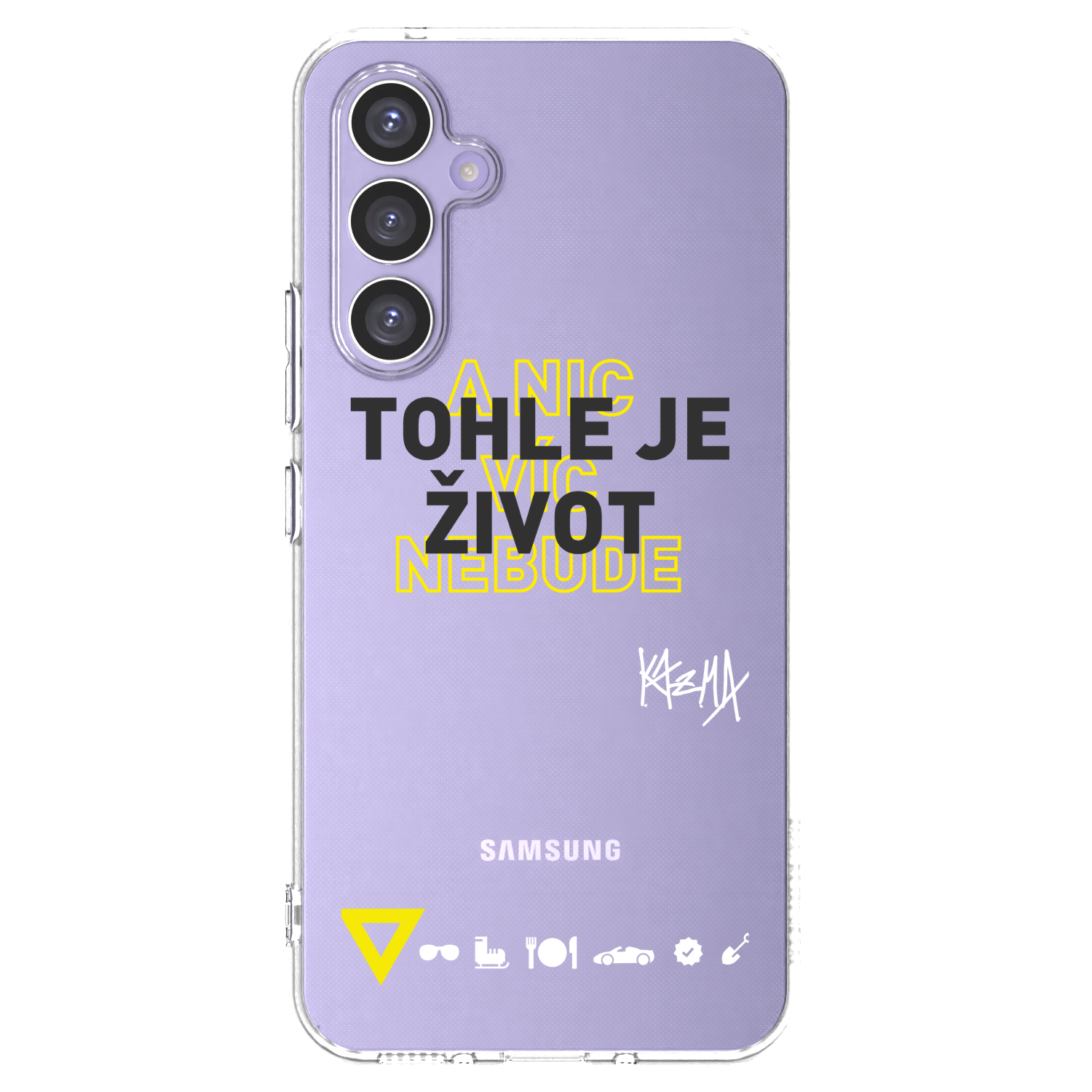 Picasee silikónový prehľadný obal pre Samsung Galaxy A54 5G A546B - Kazma - TOHLE JE ŽIVOT A NIC VÍC NEBUDE