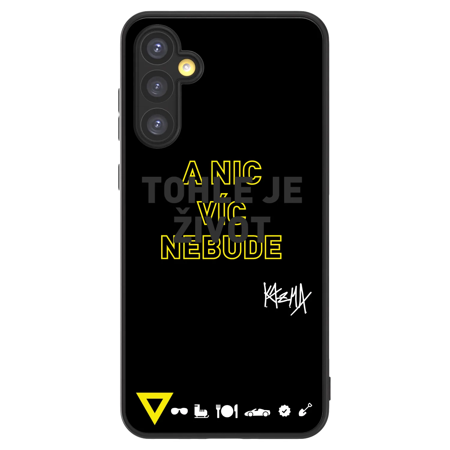 Picasee ULTIMATE CASE pro Samsung Galaxy A34 5G A346B - Kazma - TOHLE JE ŽIVOT A NIC VÍC NEBUDE