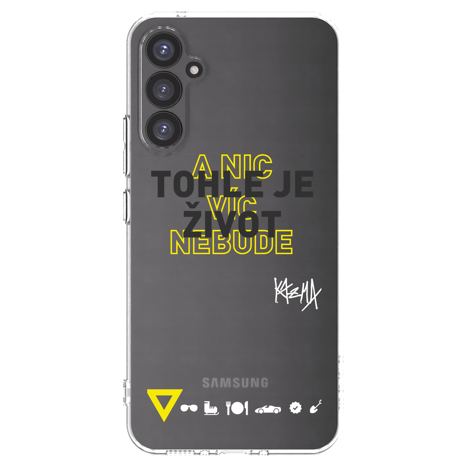 Picasee silikónový prehľadný obal pre Samsung Galaxy A34 5G A346B - Kazma - TOHLE JE ŽIVOT A NIC VÍC NEBUDE