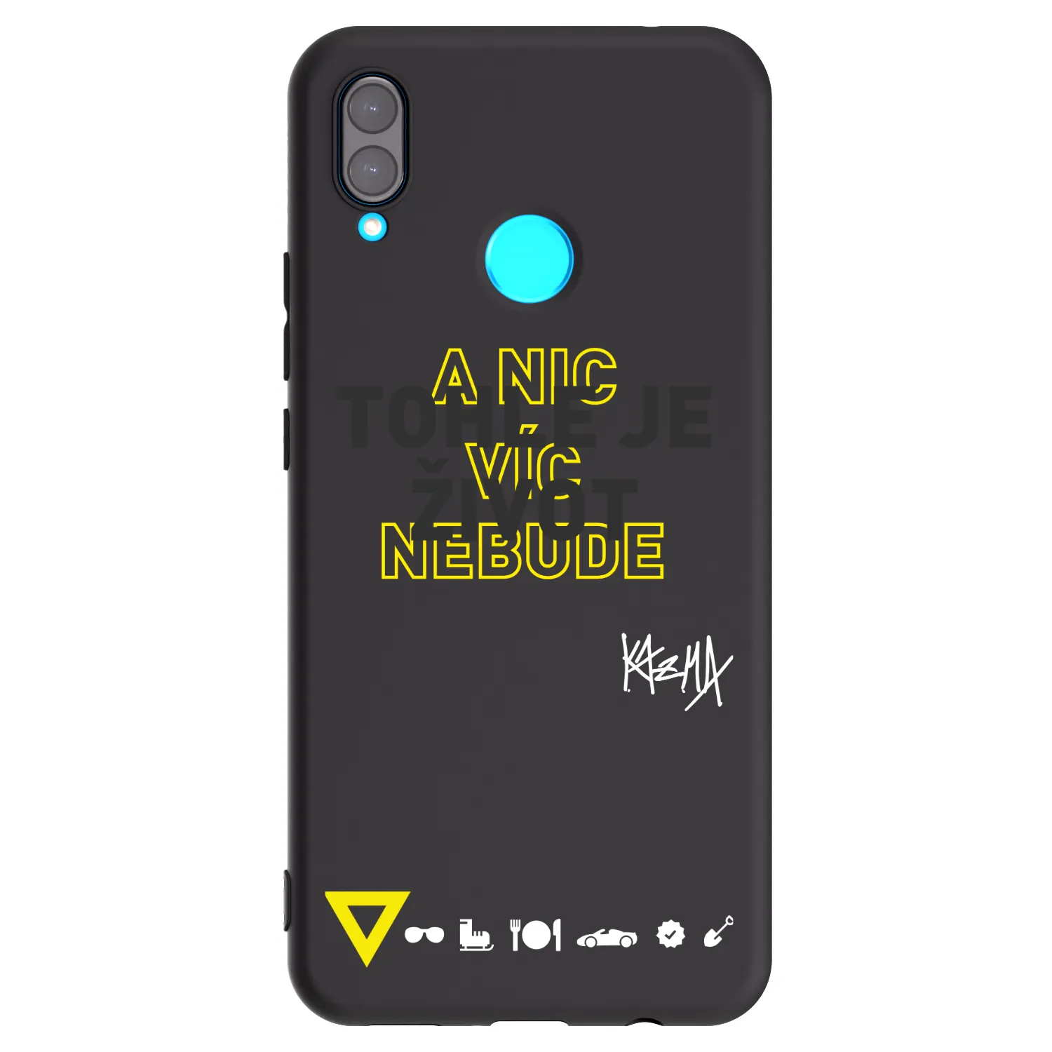 Picasee silikónový čierny obal pre Huawei Nova 3 - Kazma - TOHLE JE ŽIVOT A NIC VÍC NEBUDE