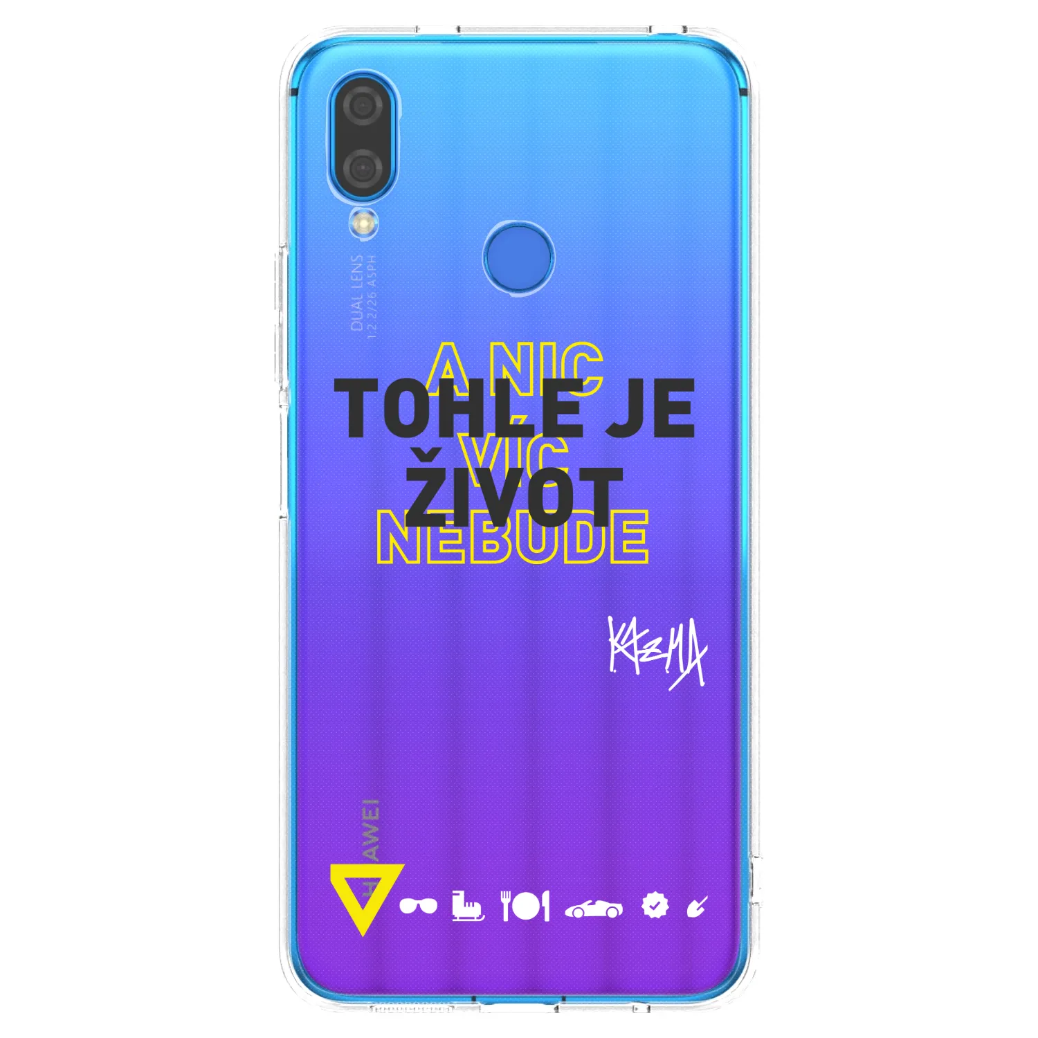 Picasee silikónový prehľadný obal pre Huawei Nova 3 - Kazma - TOHLE JE ŽIVOT A NIC VÍC NEBUDE