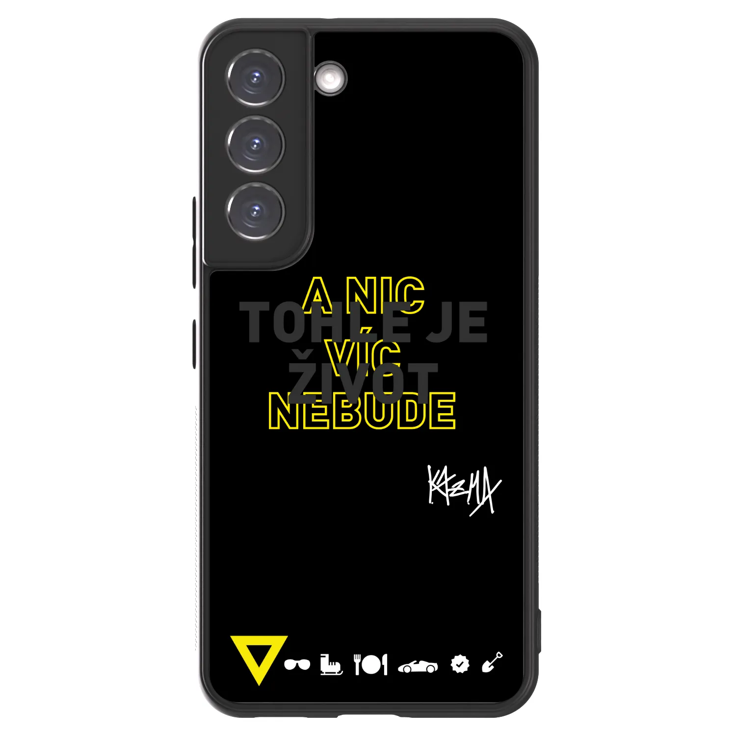 Picasee ULTIMATE CASE PowerShare pro Samsung Galaxy S22 5G - Kazma - TOHLE JE ŽIVOT A NIC VÍC NEBUDE