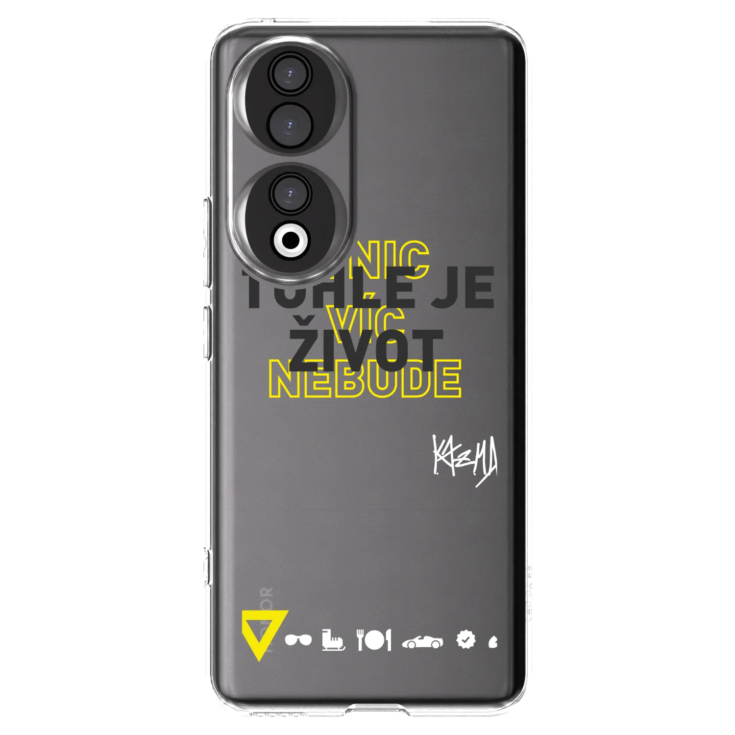 Picasee silikónový prehľadný obal pre Honor 90 5G - Kazma - TOHLE JE ŽIVOT A NIC VÍC NEBUDE
