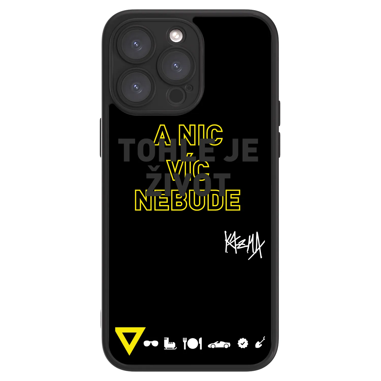 Picasee ULTIMATE CASE MagSafe pro Apple iPhone 15 Pro Max - Kazma - TOHLE JE ŽIVOT A NIC VÍC NEBUDE