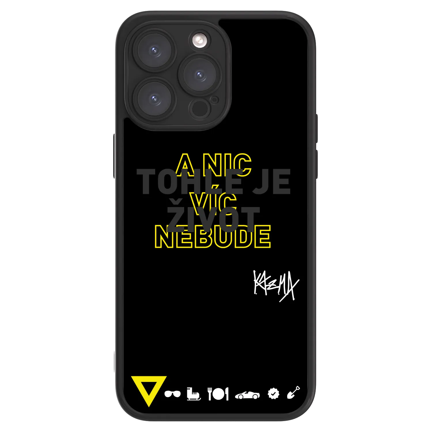 Picasee ULTIMATE CASE pro Apple iPhone 15 Pro Max - Kazma - TOHLE JE ŽIVOT A NIC VÍC NEBUDE