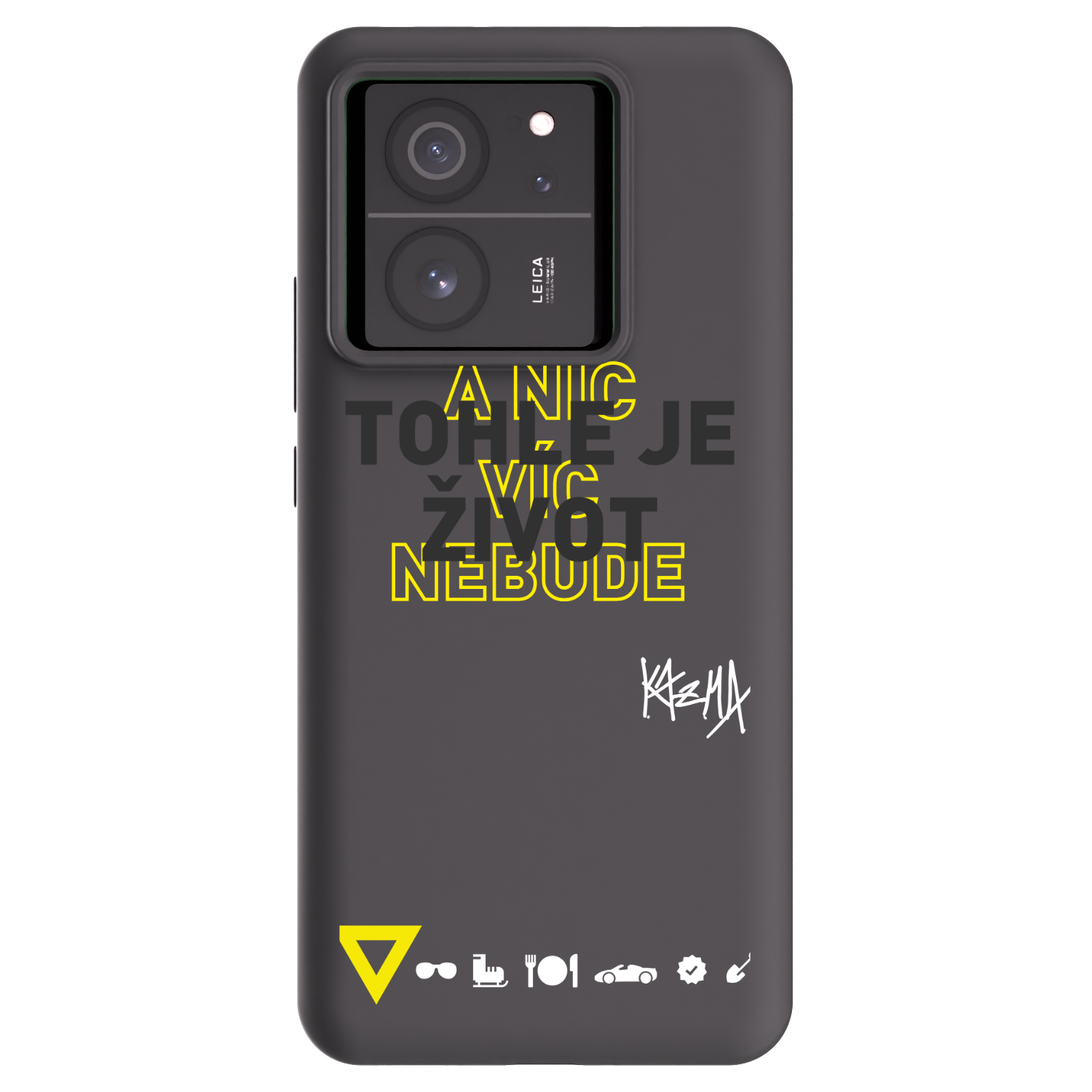 Picasee silikónový čierny obal pre Xiaomi 13T Pro - Kazma - TOHLE JE ŽIVOT A NIC VÍC NEBUDE