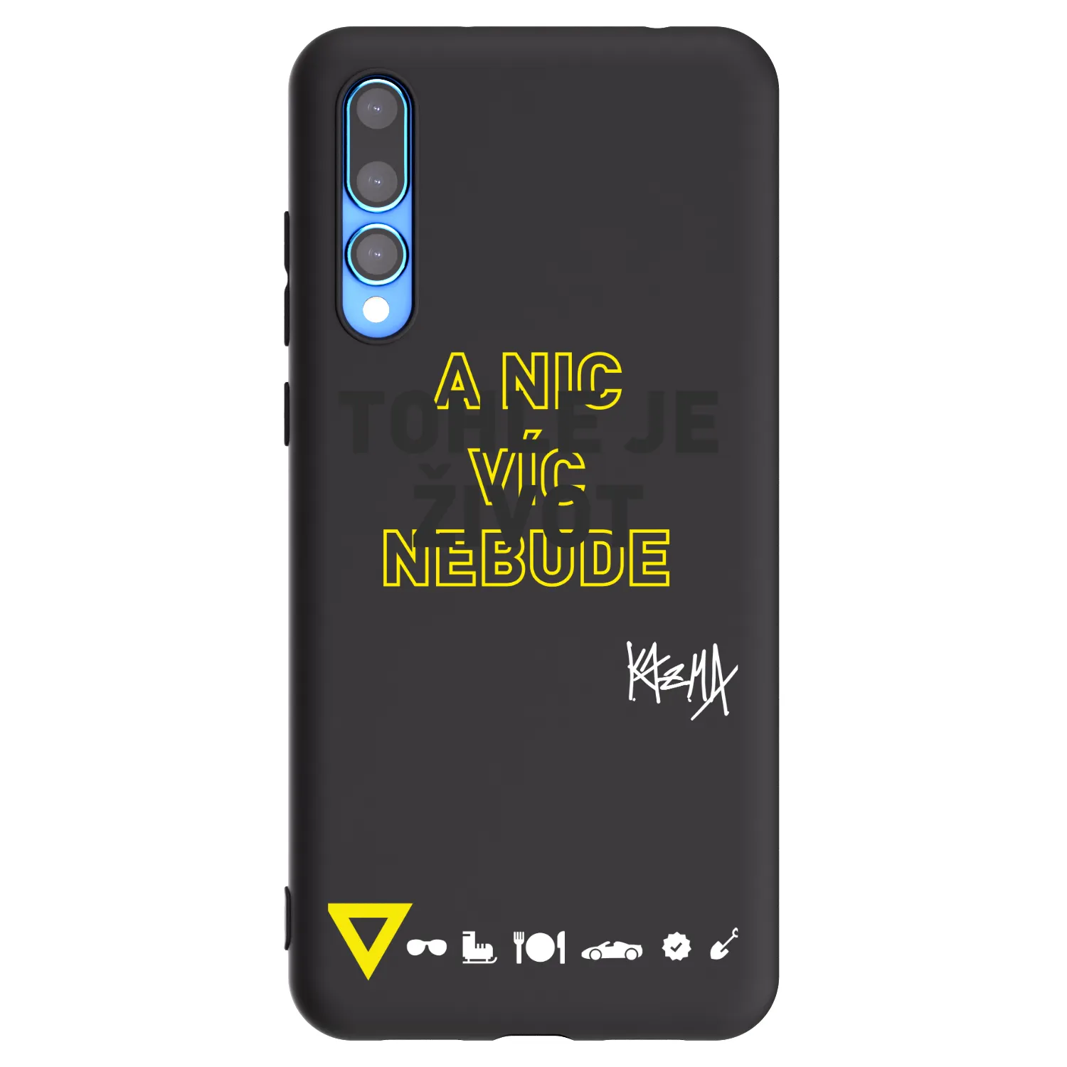 Picasee silikónový čierny obal pre Huawei P20 Pro - Kazma - TOHLE JE ŽIVOT A NIC VÍC NEBUDE
