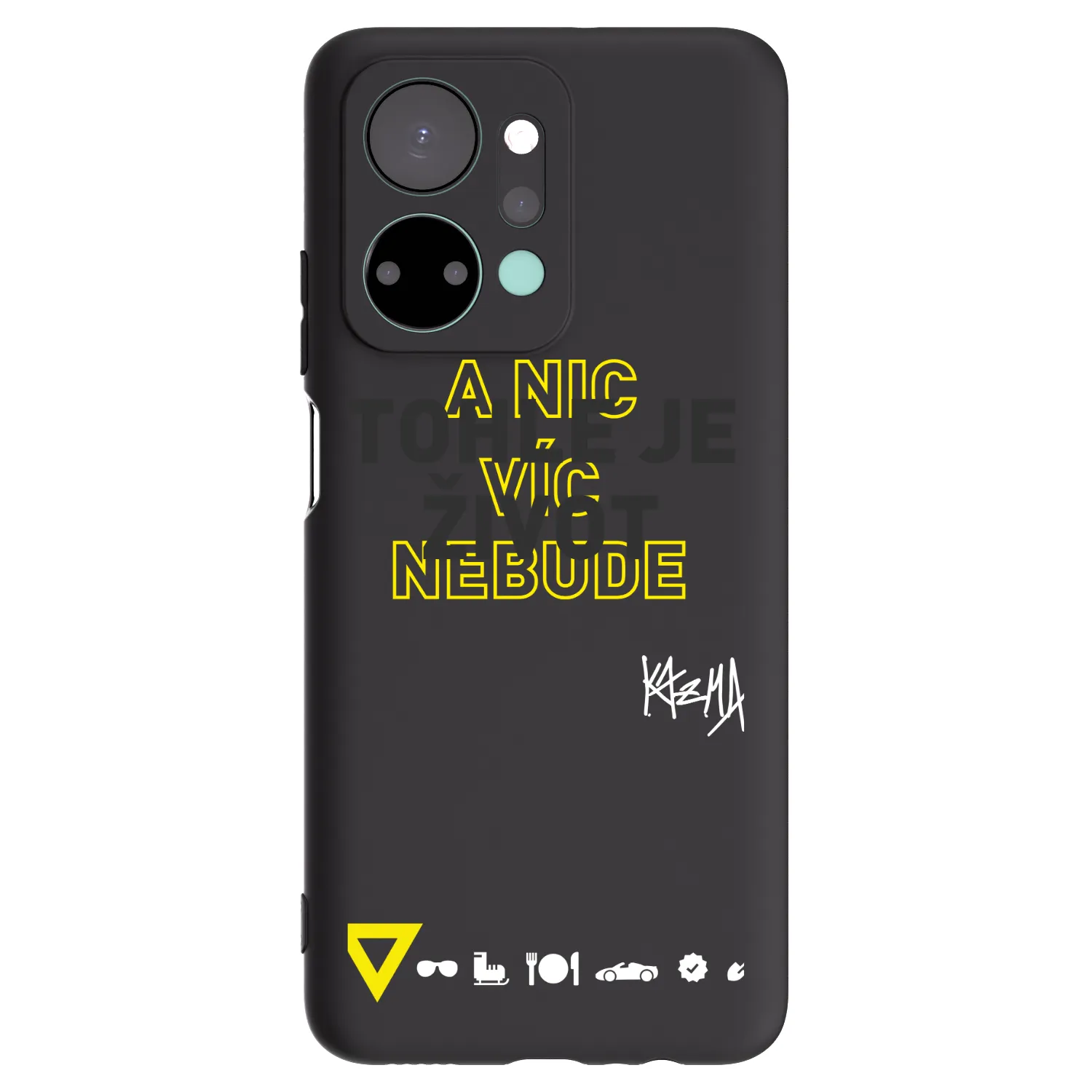 Picasee silikónový čierny obal pre Honor X7a - Kazma - TOHLE JE ŽIVOT A NIC VÍC NEBUDE