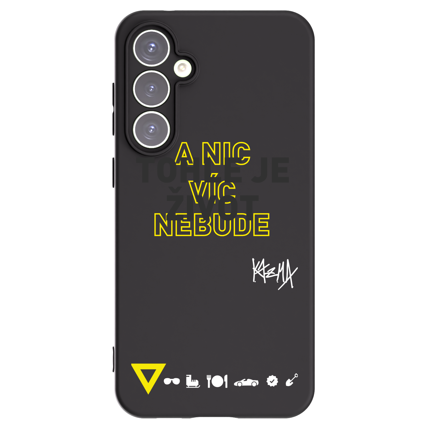 Picasee silikónový čierny obal pre Samsung Galaxy S23 FE S711B - Kazma - TOHLE JE ŽIVOT A NIC VÍC NEBUDE