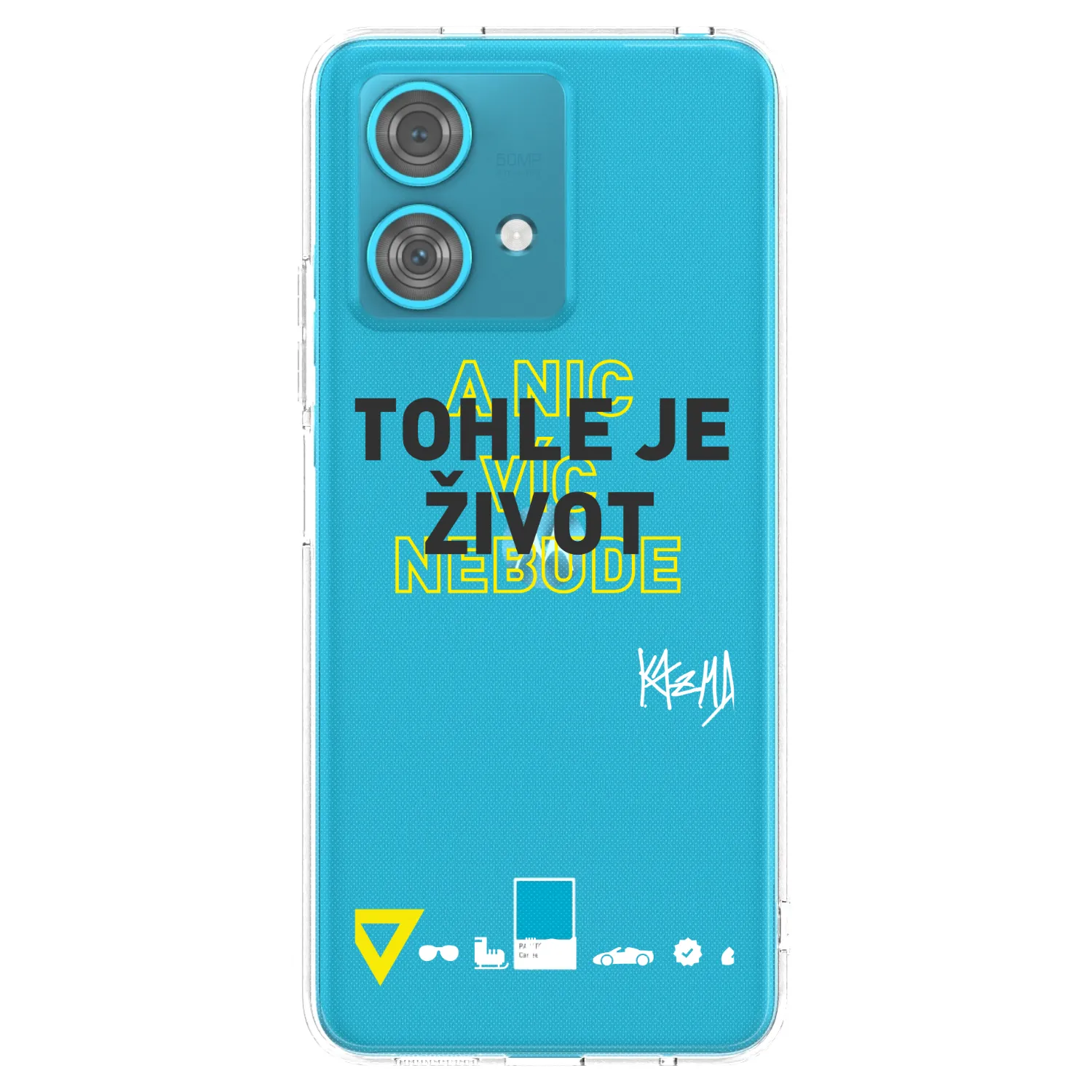 Picasee silikónový prehľadný obal pre Motorola Edge 40 Neo - Kazma - TOHLE JE ŽIVOT A NIC VÍC NEBUDE