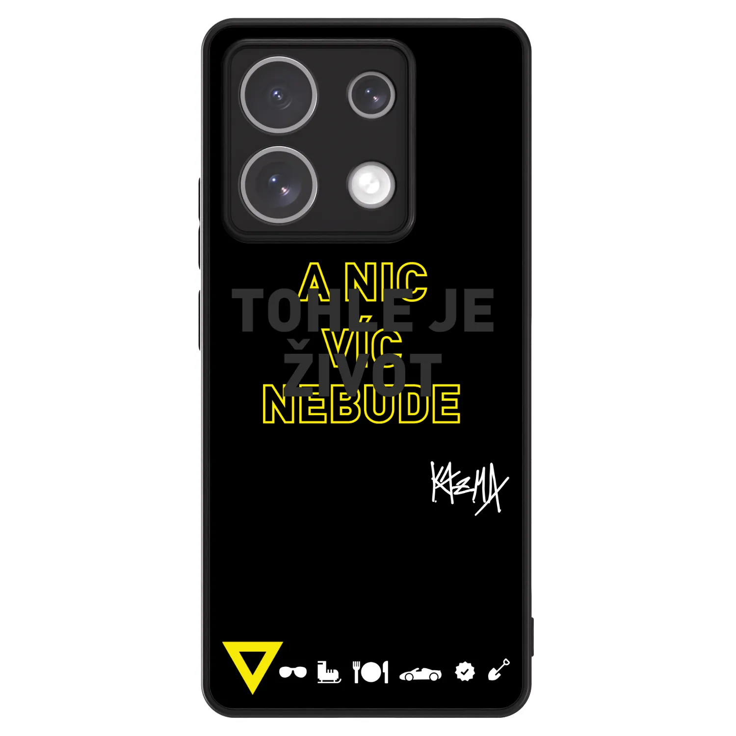 Picasee ULTIMATE CASE pro Xiaomi Redmi Note 13 5G - Kazma - TOHLE JE ŽIVOT A NIC VÍC NEBUDE