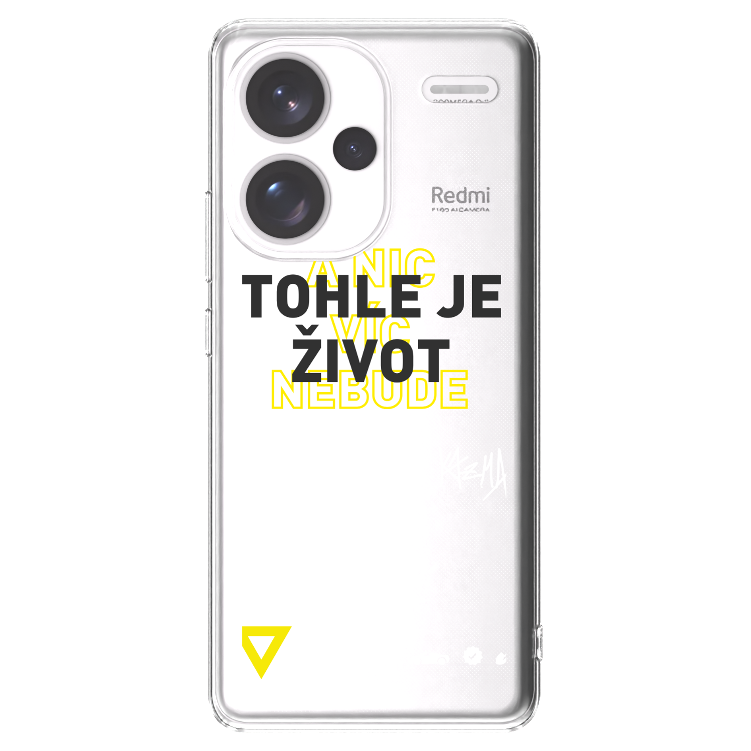 Picasee silikónový prehľadný obal pre Xiaomi Redmi Note 13 Pro+ 5G - Kazma - TOHLE JE ŽIVOT A NIC VÍC NEBUDE