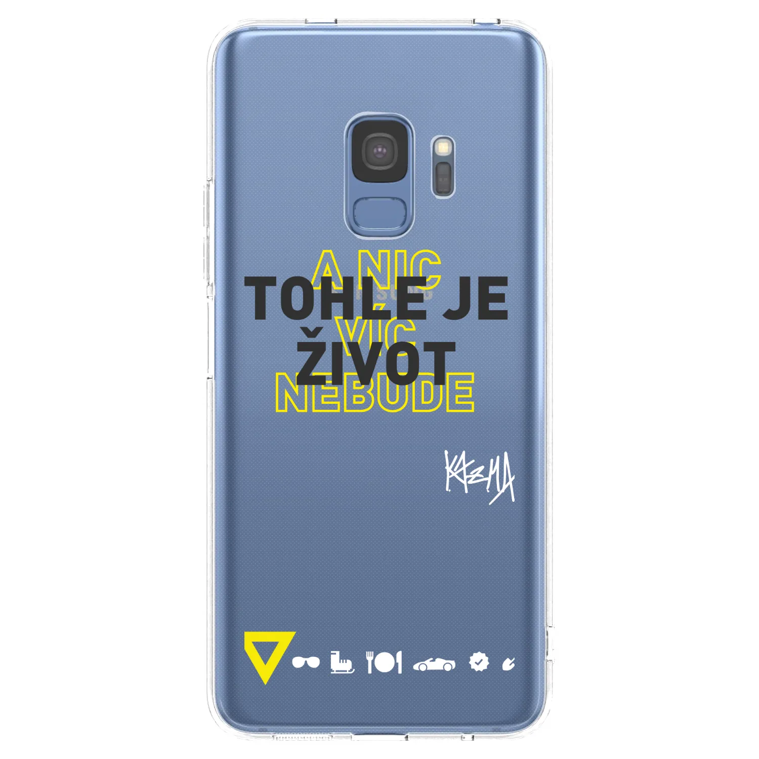Picasee silikónový prehľadný obal pre Samsung Galaxy S9 G960F - Kazma - TOHLE JE ŽIVOT A NIC VÍC NEBUDE