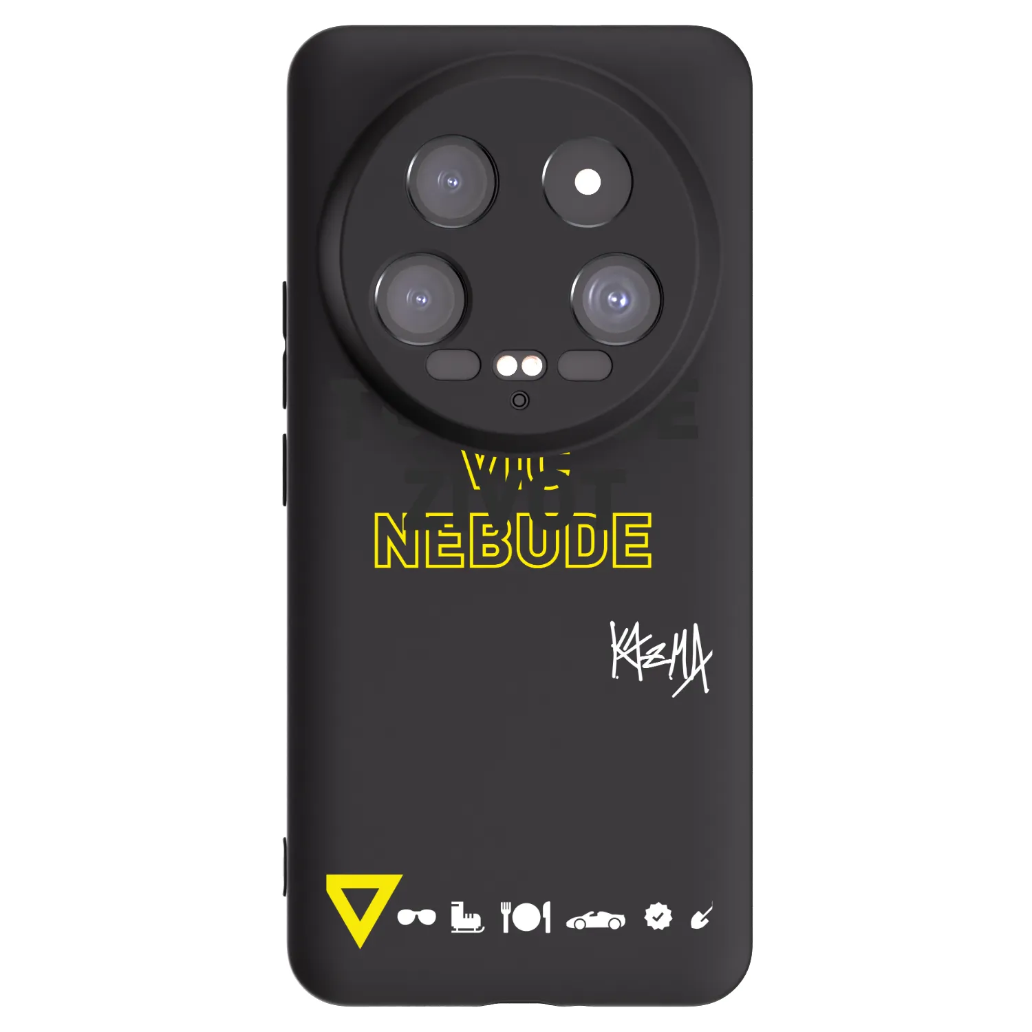 Picasee silikónový čierny obal pre Xiaomi 14 Ultra - Kazma - TOHLE JE ŽIVOT A NIC VÍC NEBUDE