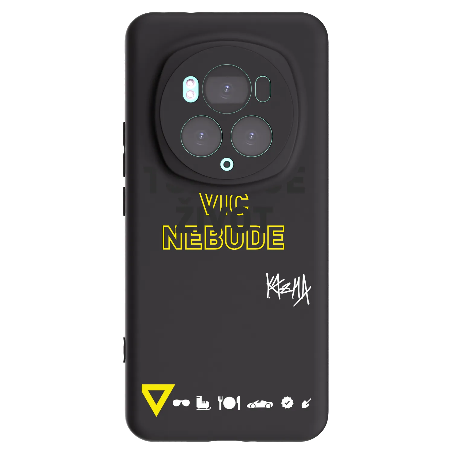 Picasee silikónový čierny obal pre Honor Magic6 Pro - Kazma - TOHLE JE ŽIVOT A NIC VÍC NEBUDE
