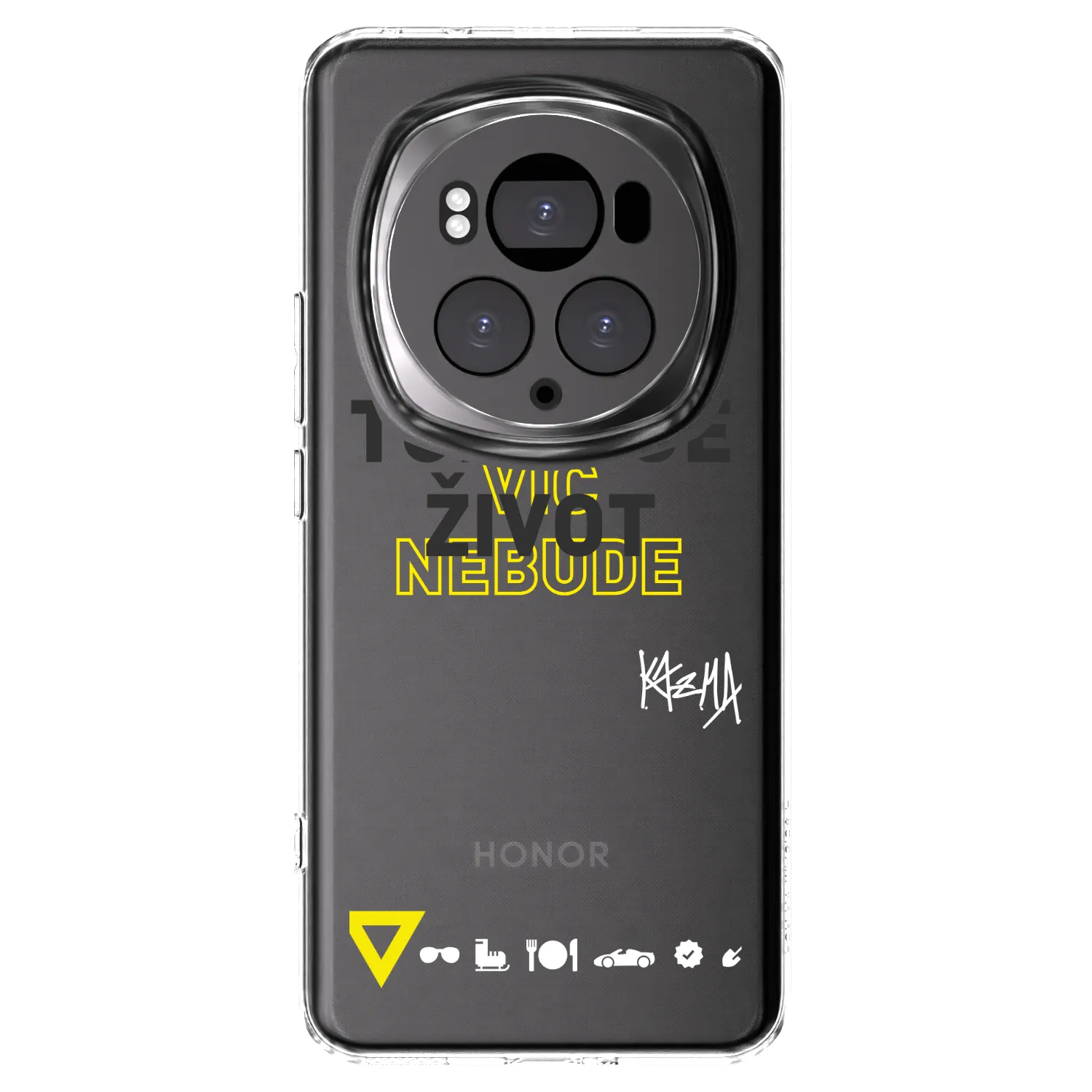 Picasee silikónový prehľadný obal pre Honor Magic6 Pro - Kazma - TOHLE JE ŽIVOT A NIC VÍC NEBUDE