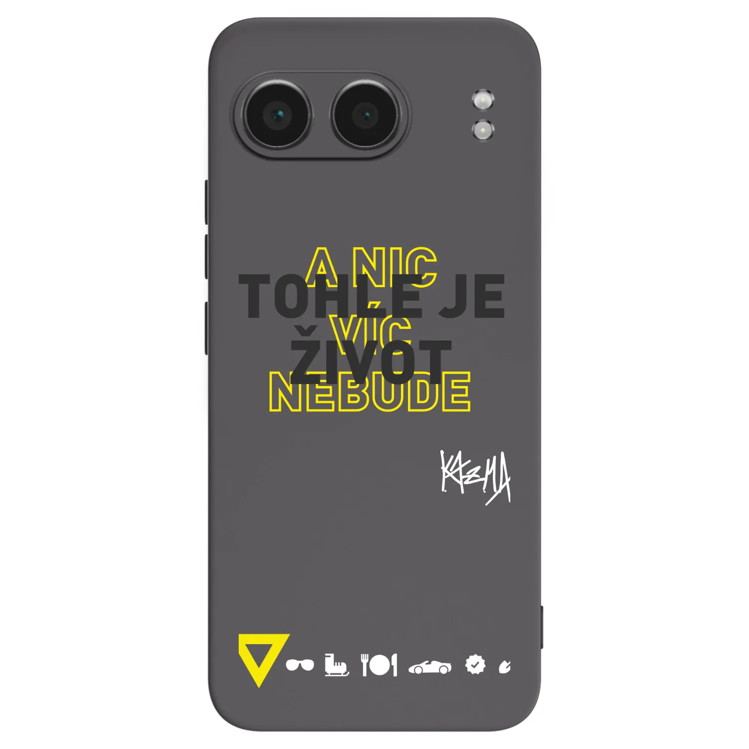 Picasee silikónový čierny obal pre OnePlus Nord 4 - Kazma - TOHLE JE ŽIVOT A NIC VÍC NEBUDE
