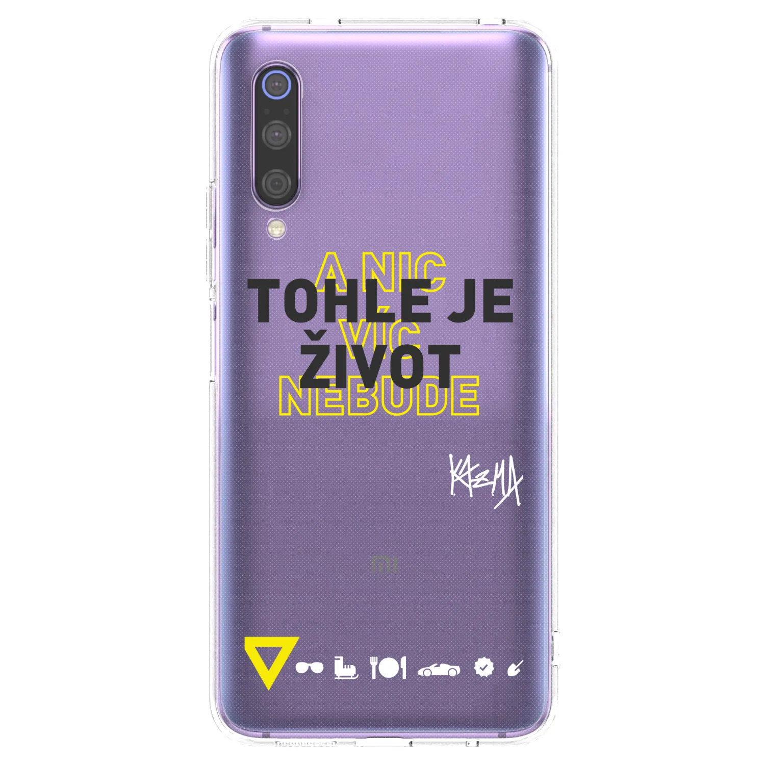 Picasee silikónový prehľadný obal pre Xiaomi Mi 9 - Kazma - TOHLE JE ŽIVOT A NIC VÍC NEBUDE