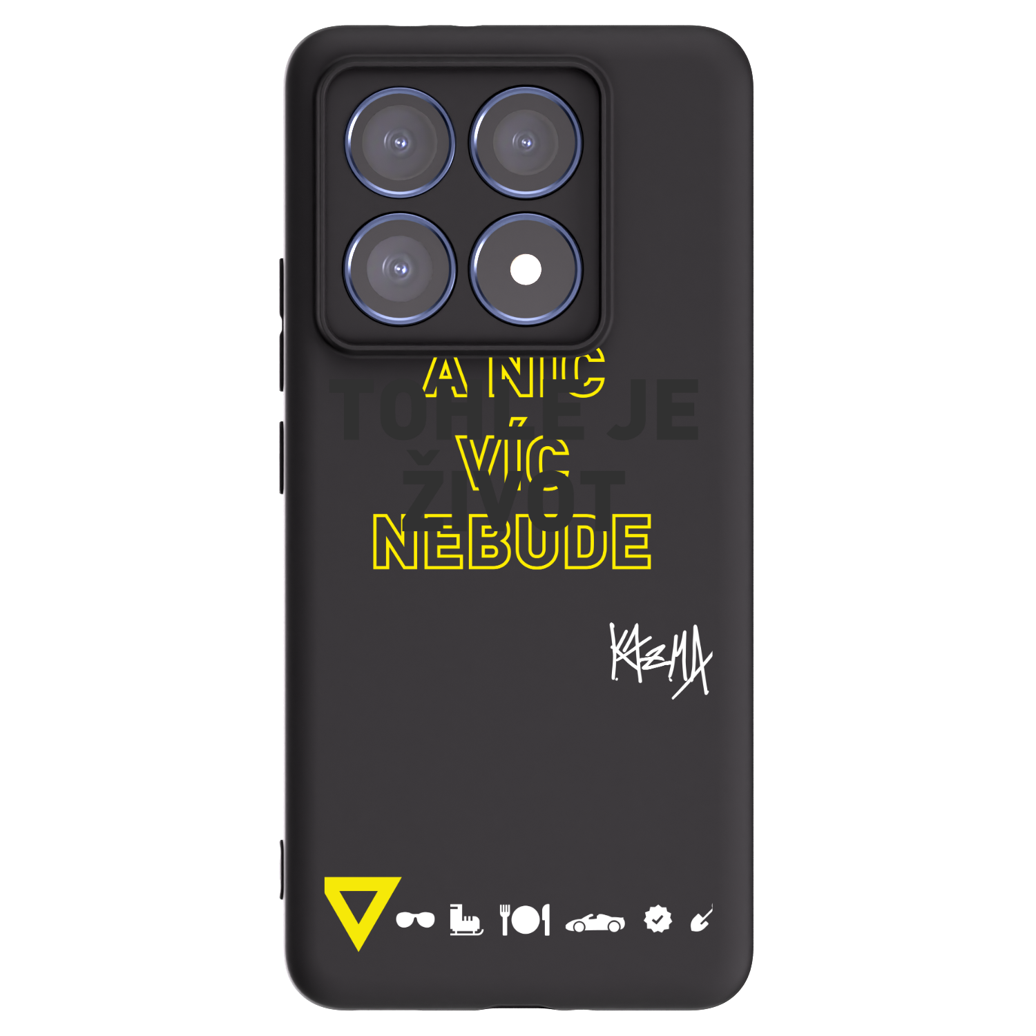 Picasee silikónový čierny obal pre Xiaomi 14T Pro - Kazma - TOHLE JE ŽIVOT A NIC VÍC NEBUDE