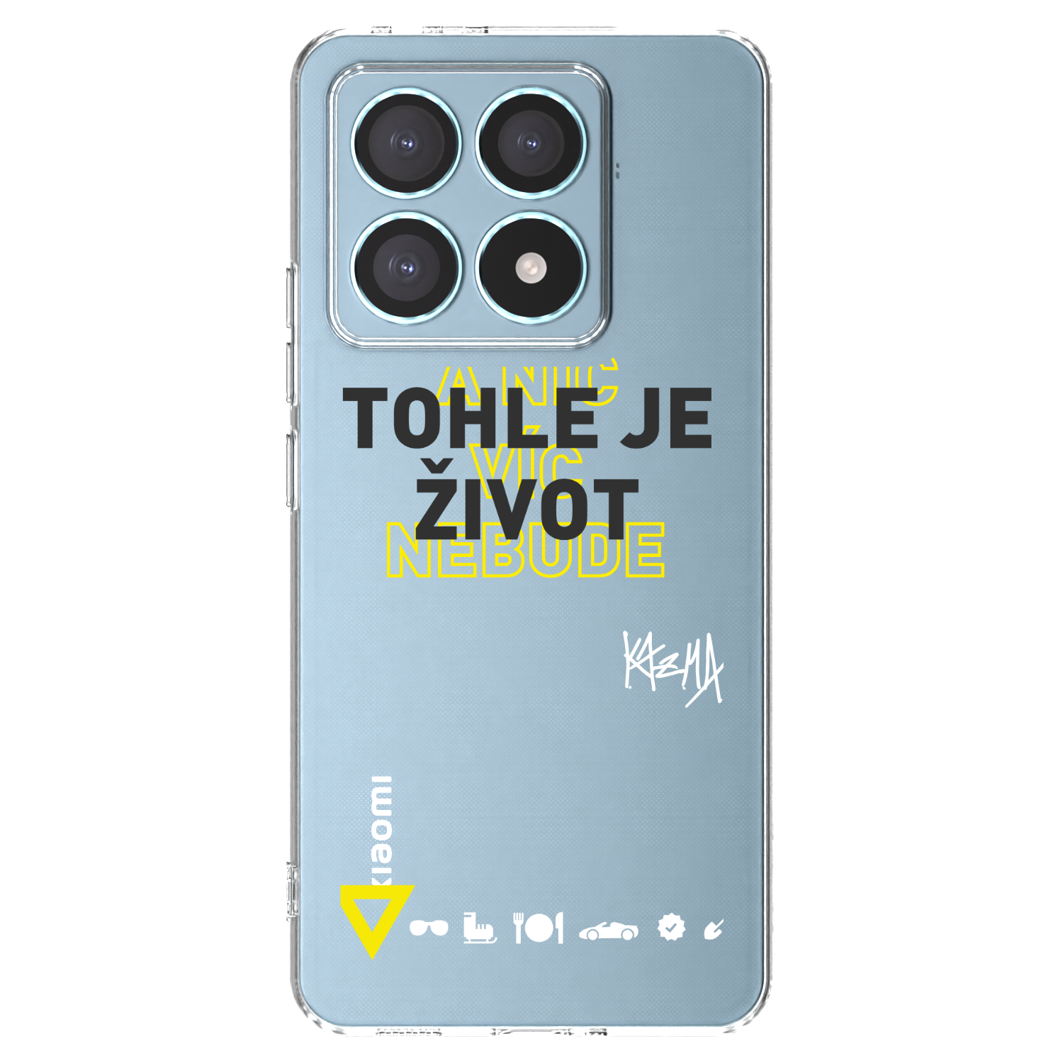 Picasee silikónový prehľadný obal pre Xiaomi 14T Pro - Kazma - TOHLE JE ŽIVOT A NIC VÍC NEBUDE