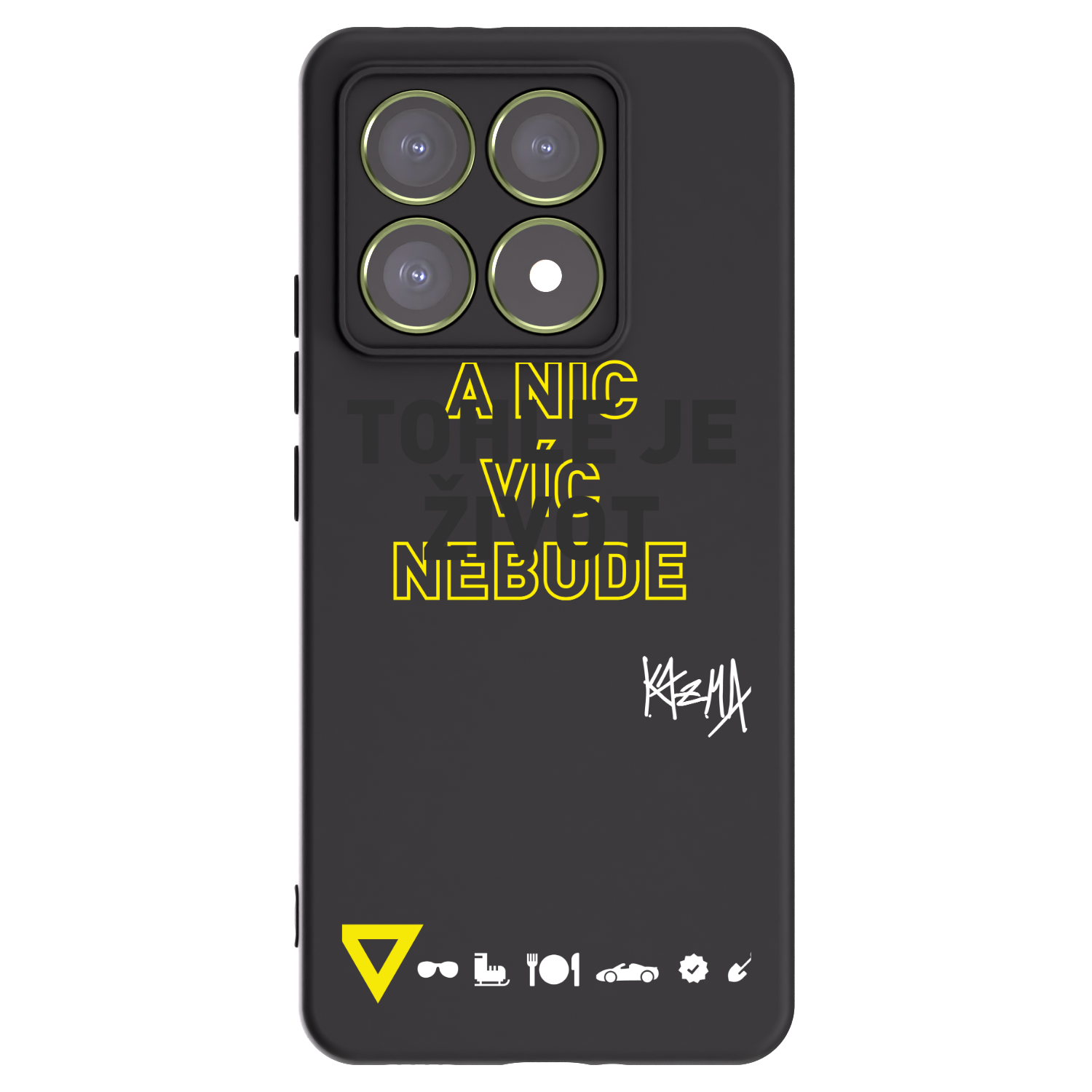 Picasee silikónový čierny obal pre Xiaomi 14T - Kazma - TOHLE JE ŽIVOT A NIC VÍC NEBUDE