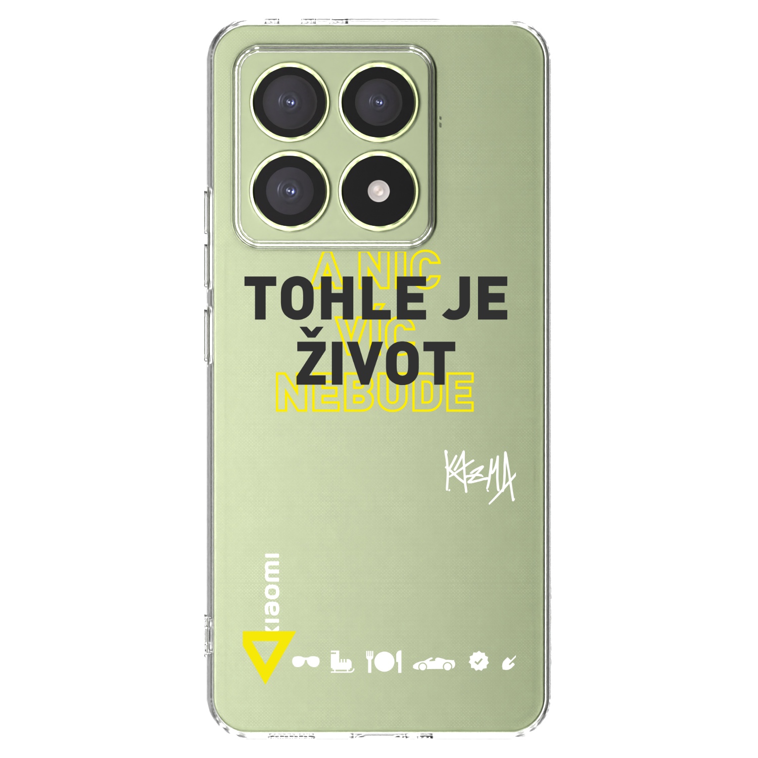 Picasee silikónový prehľadný obal pre Xiaomi 14T - Kazma - TOHLE JE ŽIVOT A NIC VÍC NEBUDE