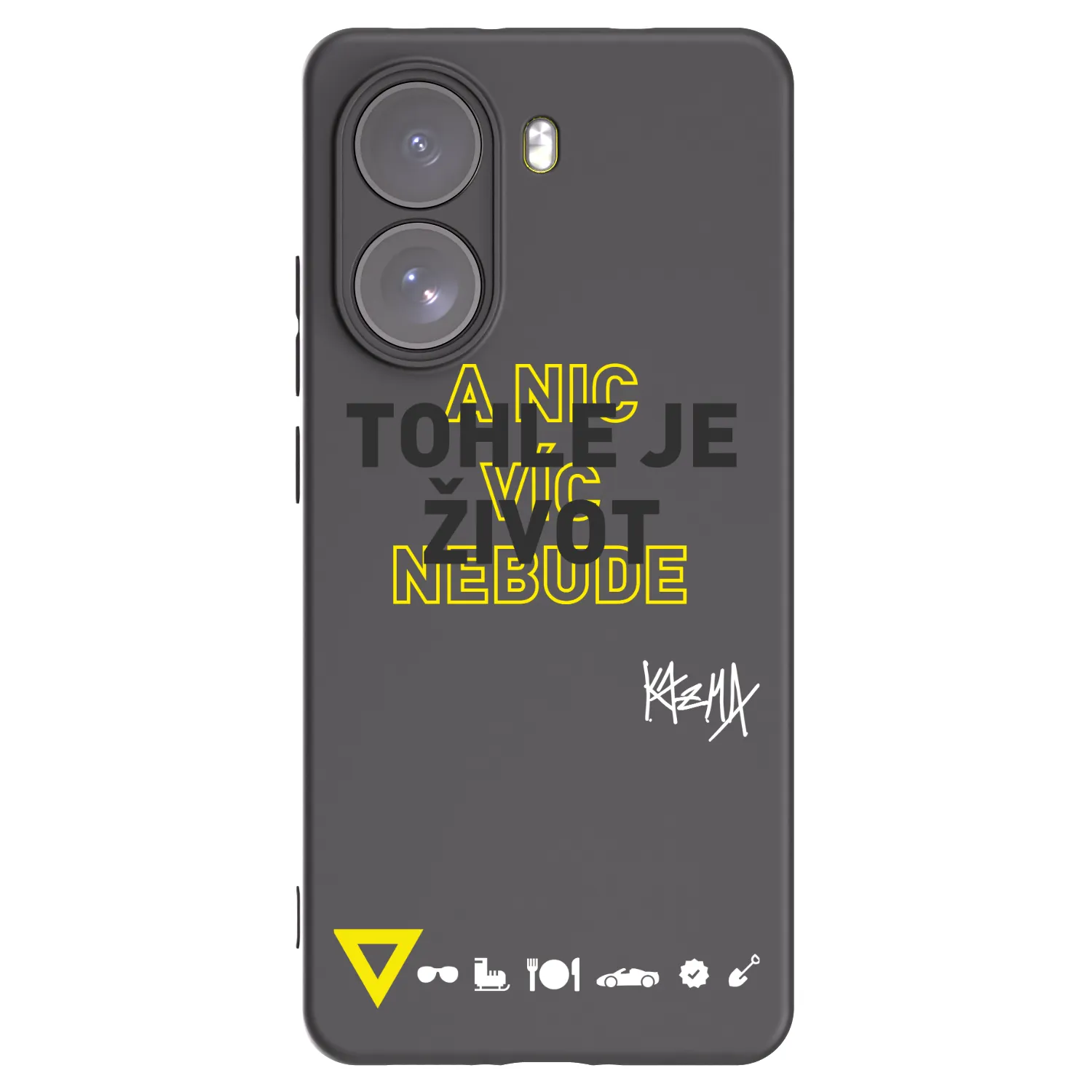 Picasee silikónový čierny obal pre Xiaomi Poco X7 - Kazma - TOHLE JE ŽIVOT A NIC VÍC NEBUDE