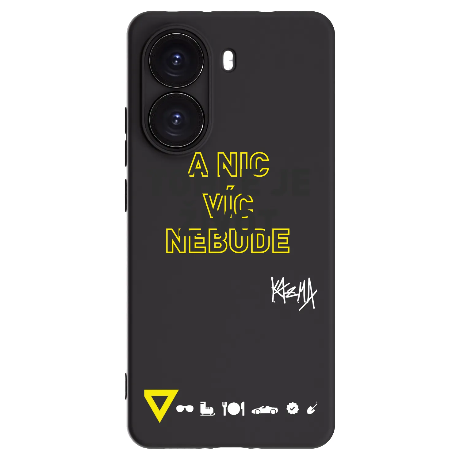 Picasee silikónový čierny obal pre Xiaomi Poco X7 Pro 5G - Kazma - TOHLE JE ŽIVOT A NIC VÍC NEBUDE
