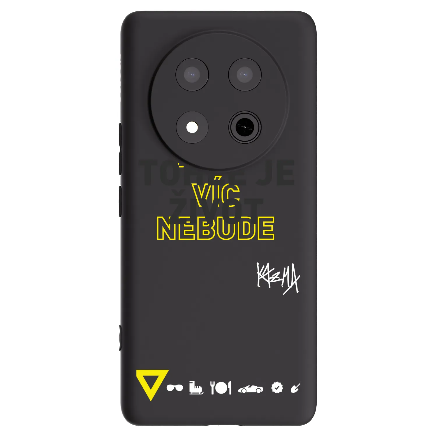 Picasee silikónový čierny obal pre Honor Magic7 Lite 5G - Kazma - TOHLE JE ŽIVOT A NIC VÍC NEBUDE