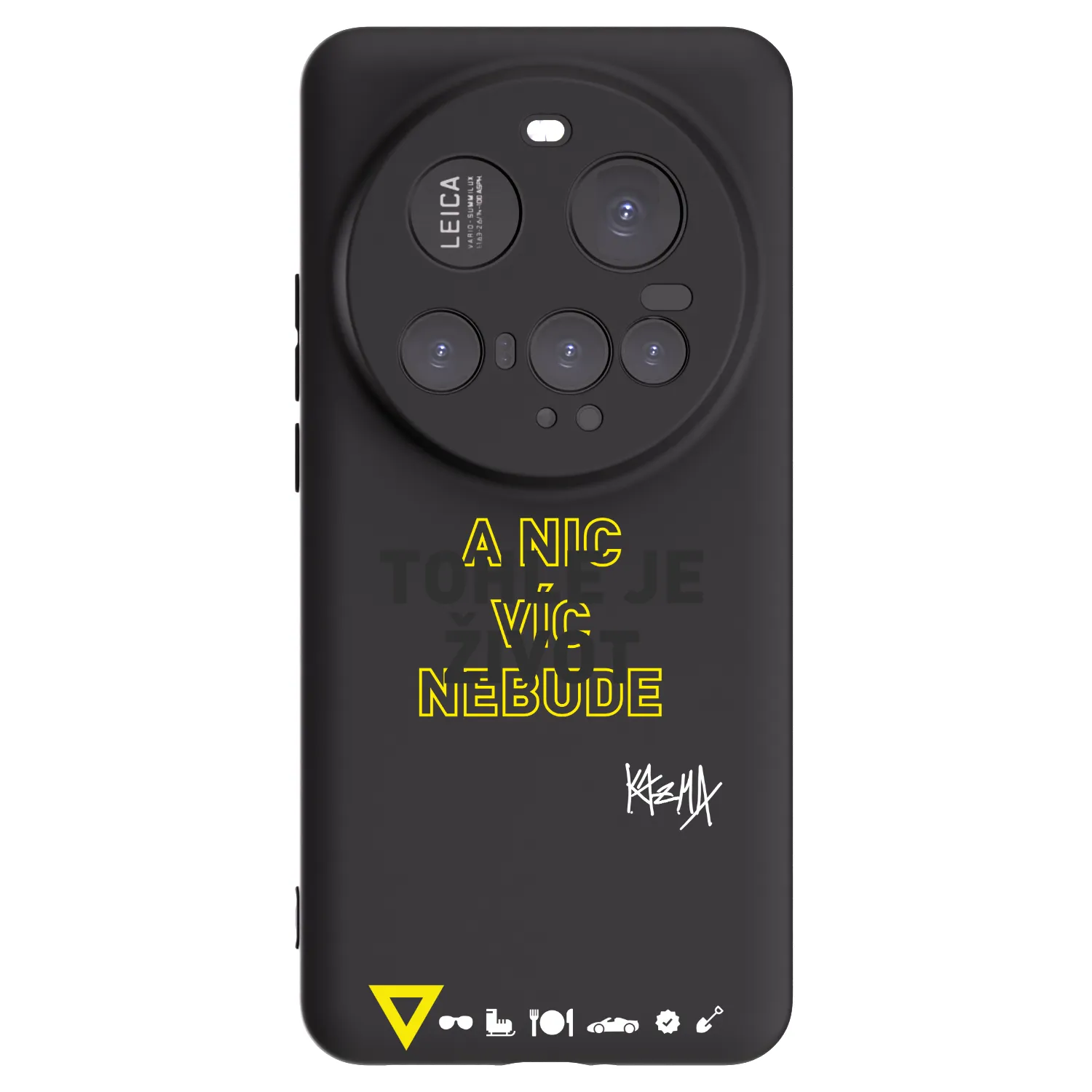 Picasee silikónový čierny obal pre Xiaomi 15 Ultra - Kazma - TOHLE JE ŽIVOT A NIC VÍC NEBUDE