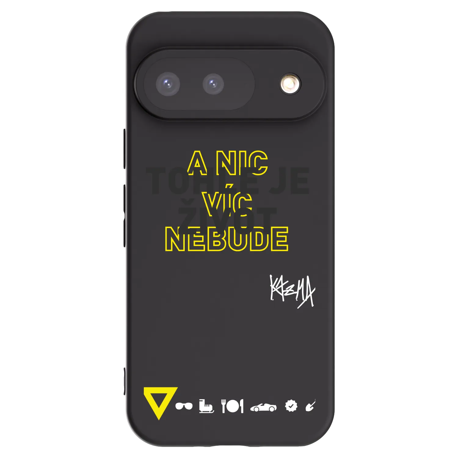 Picasee silikónový čierny obal pre Google Pixel 9 - Kazma - TOHLE JE ŽIVOT A NIC VÍC NEBUDE