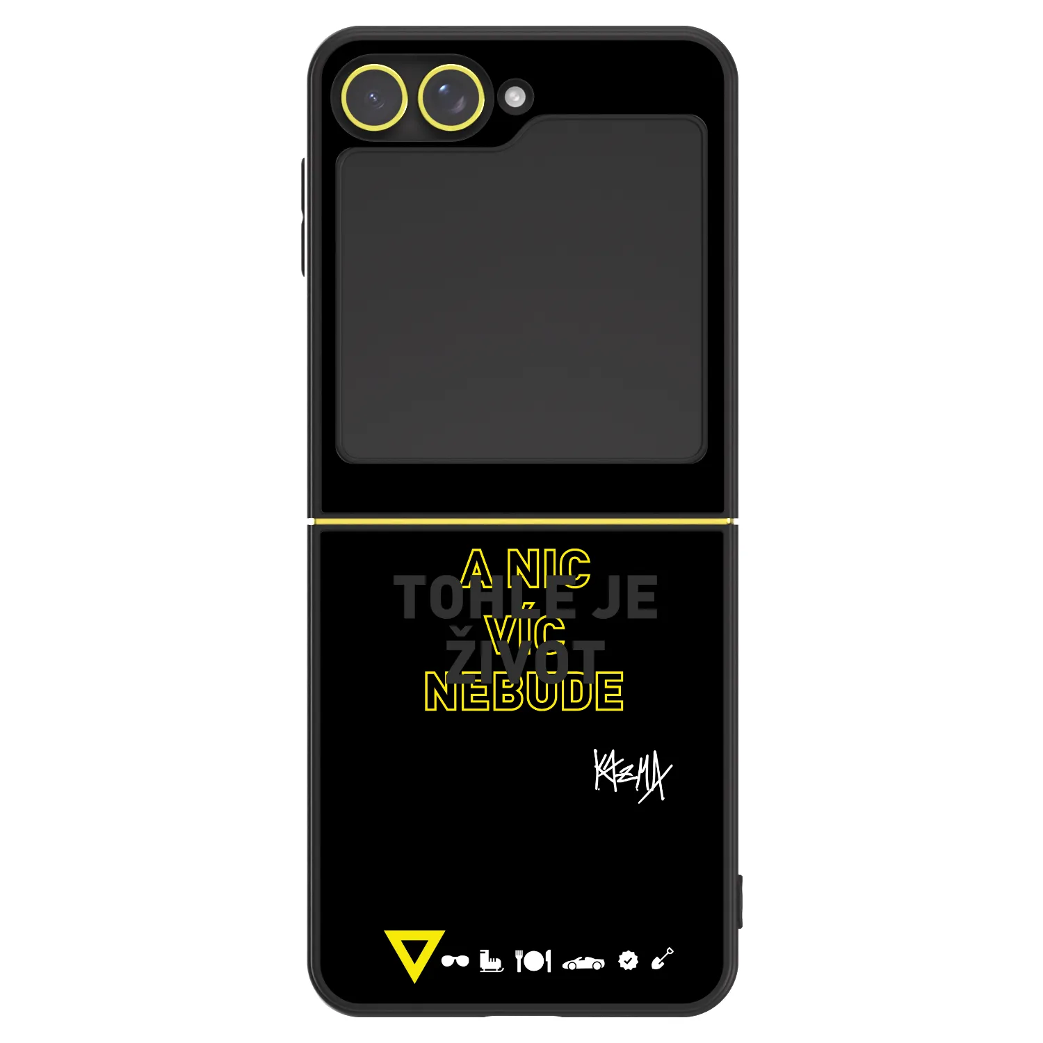 Picasee ULTIMATE CASE pro Samsung Galaxy Z Flip6 5G - Kazma - TOHLE JE ŽIVOT A NIC VÍC NEBUDE