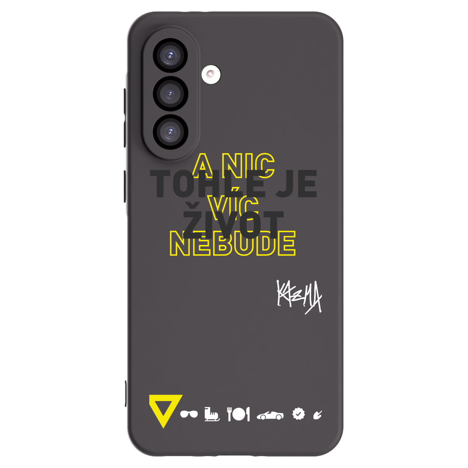 Picasee silikónový čierny obal pre Samsung Galaxy A26 5G A266B - Kazma - TOHLE JE ŽIVOT A NIC VÍC NEBUDE
