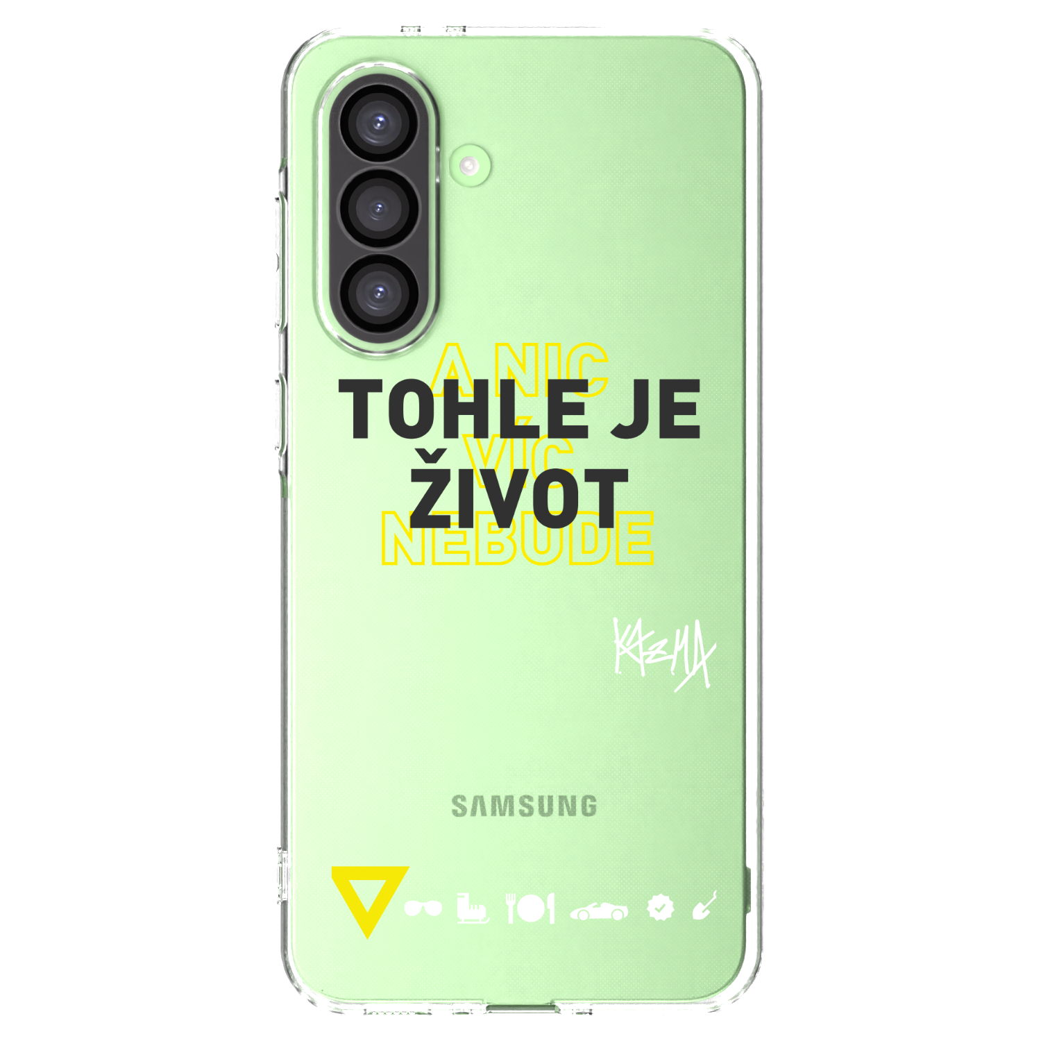 Picasee silikónový prehľadný obal pre Samsung Galaxy A26 5G A266B - Kazma - TOHLE JE ŽIVOT A NIC VÍC NEBUDE